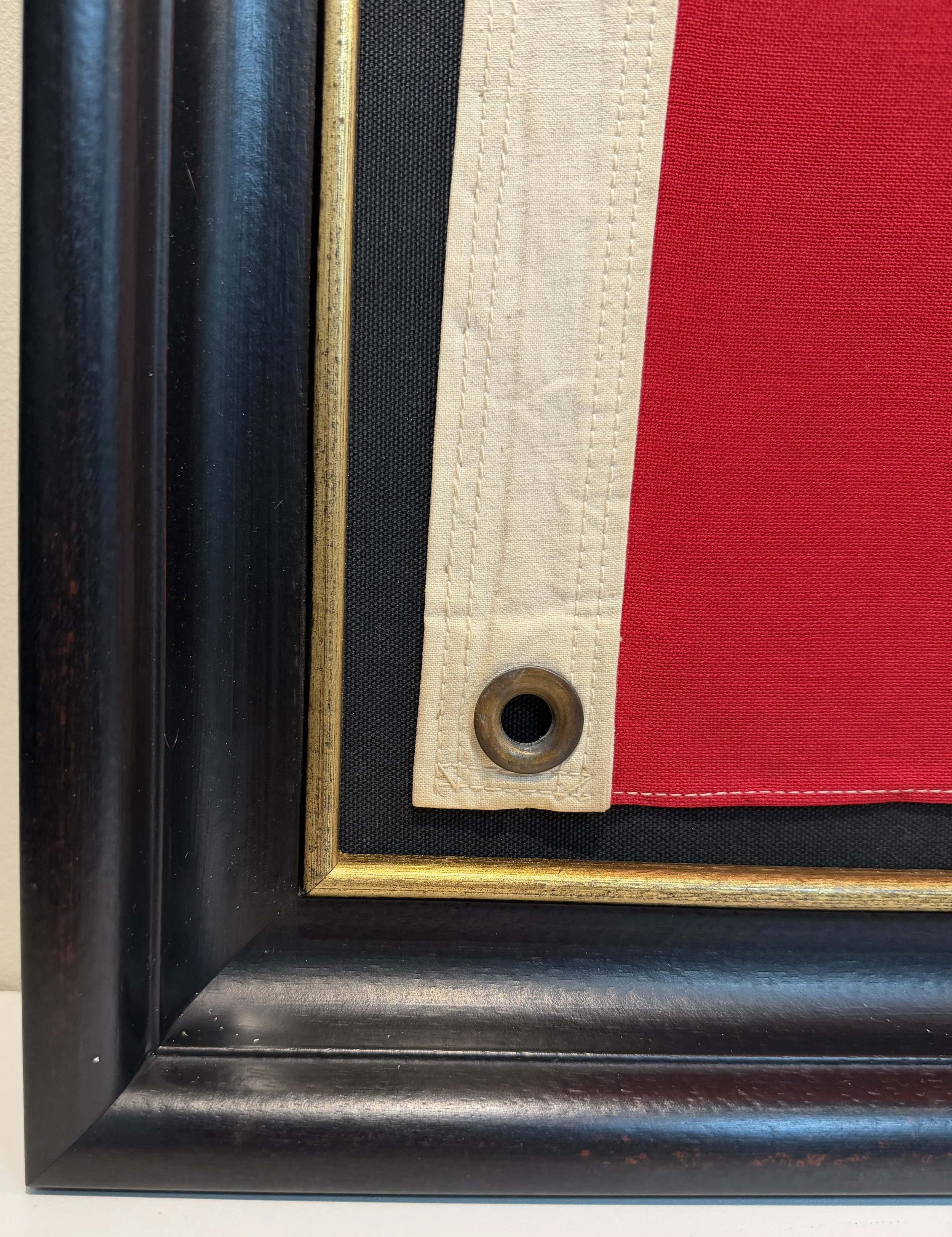 Tennessee State Flag, Cotton, 1960's. Brass Grommets.