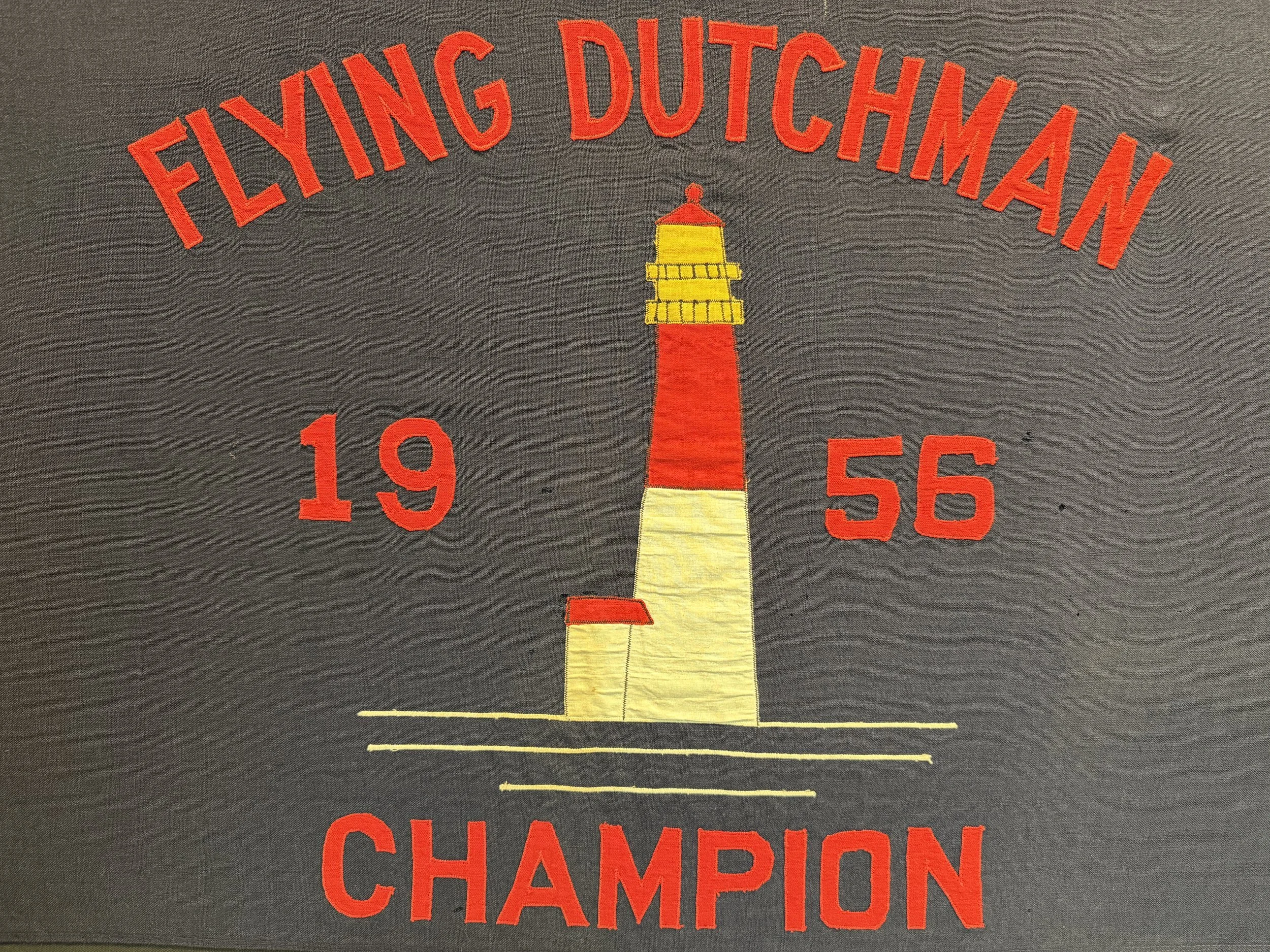 Yacht Racing Champion Flag, 1956. The Barnegat Bay Yacht Racing Association. 
