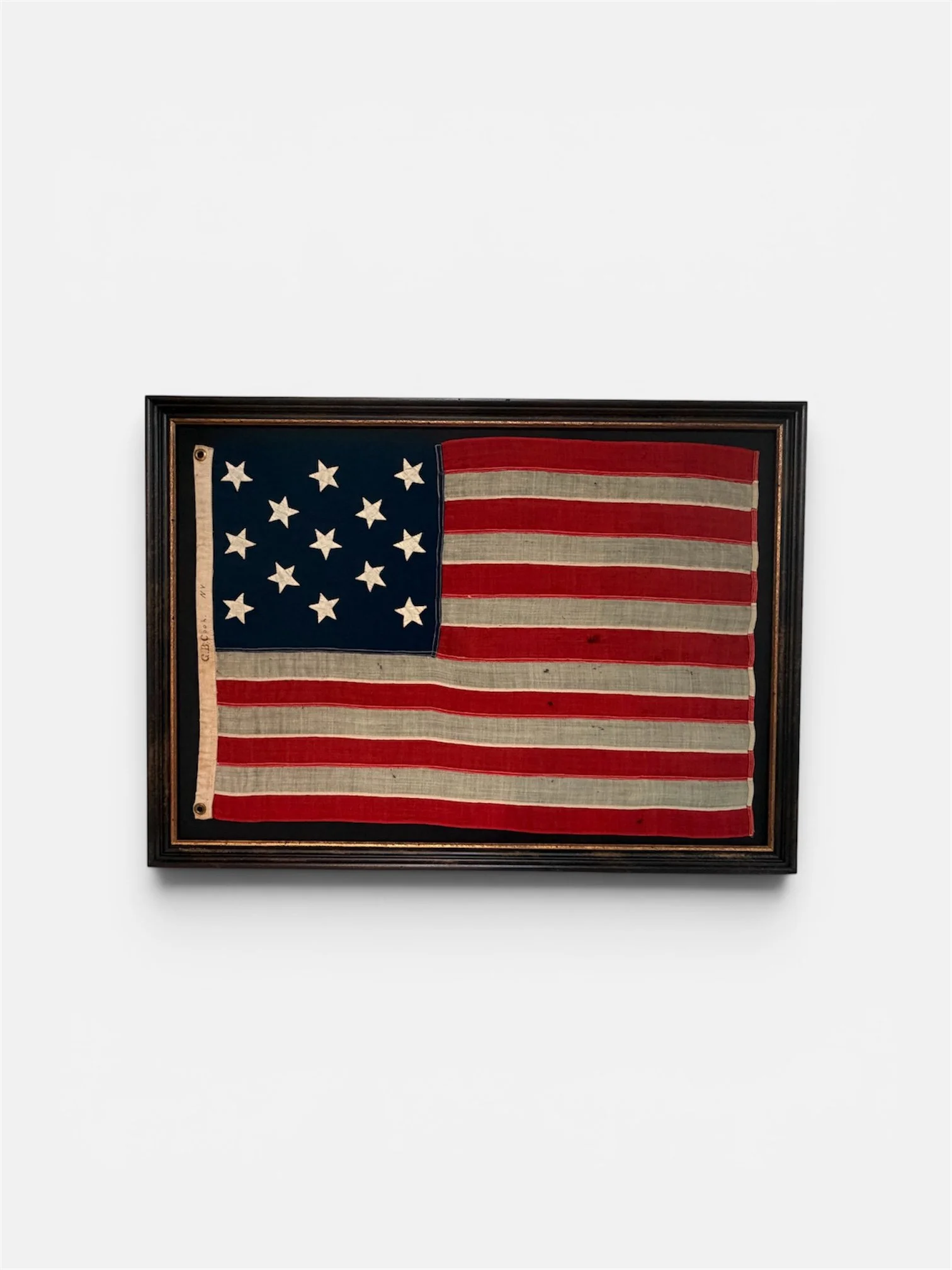 Antique 13 Star Flag, Hand Sewn Stars