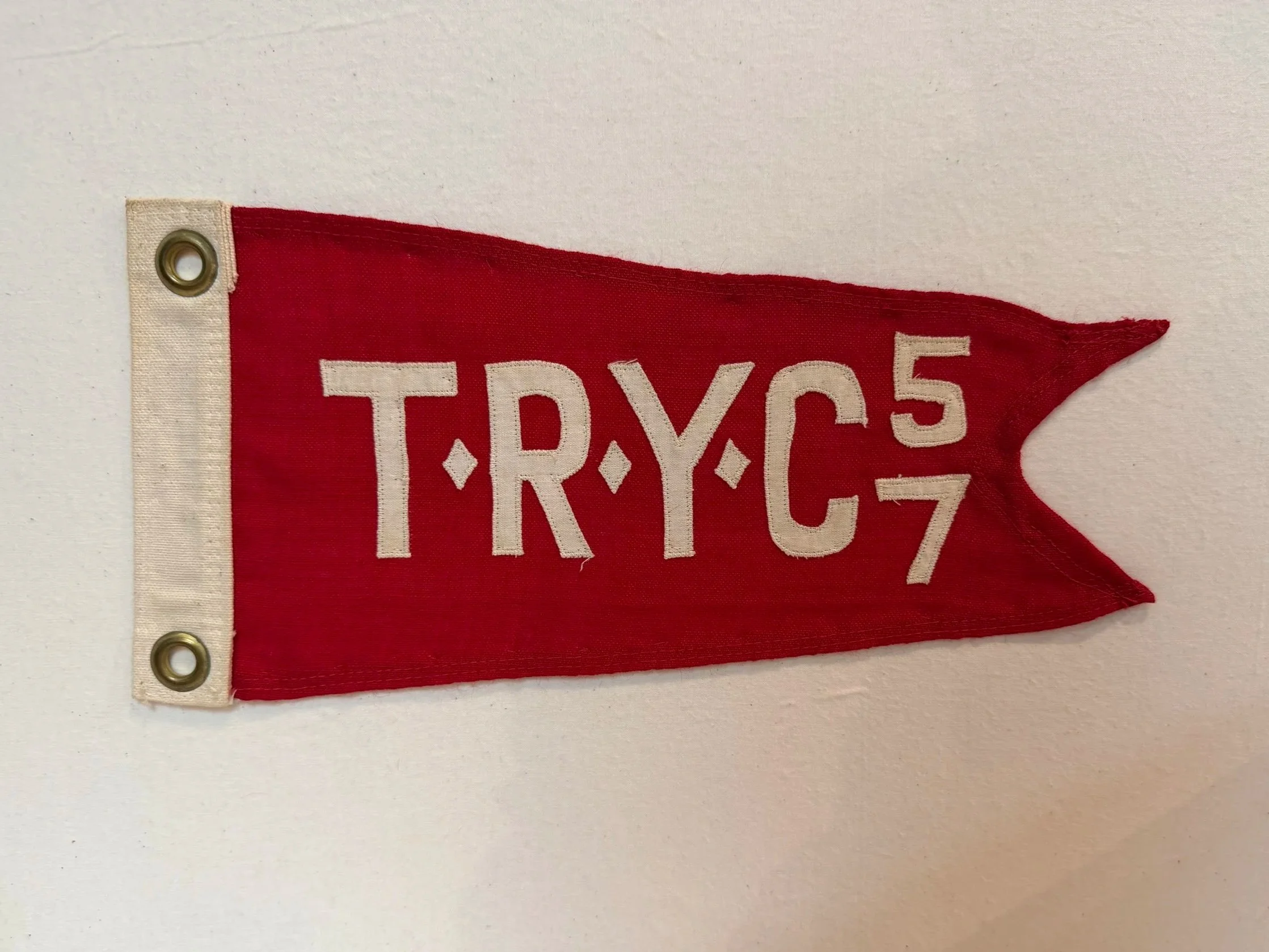 Toms River Yacht Club Racing Burgee 1957