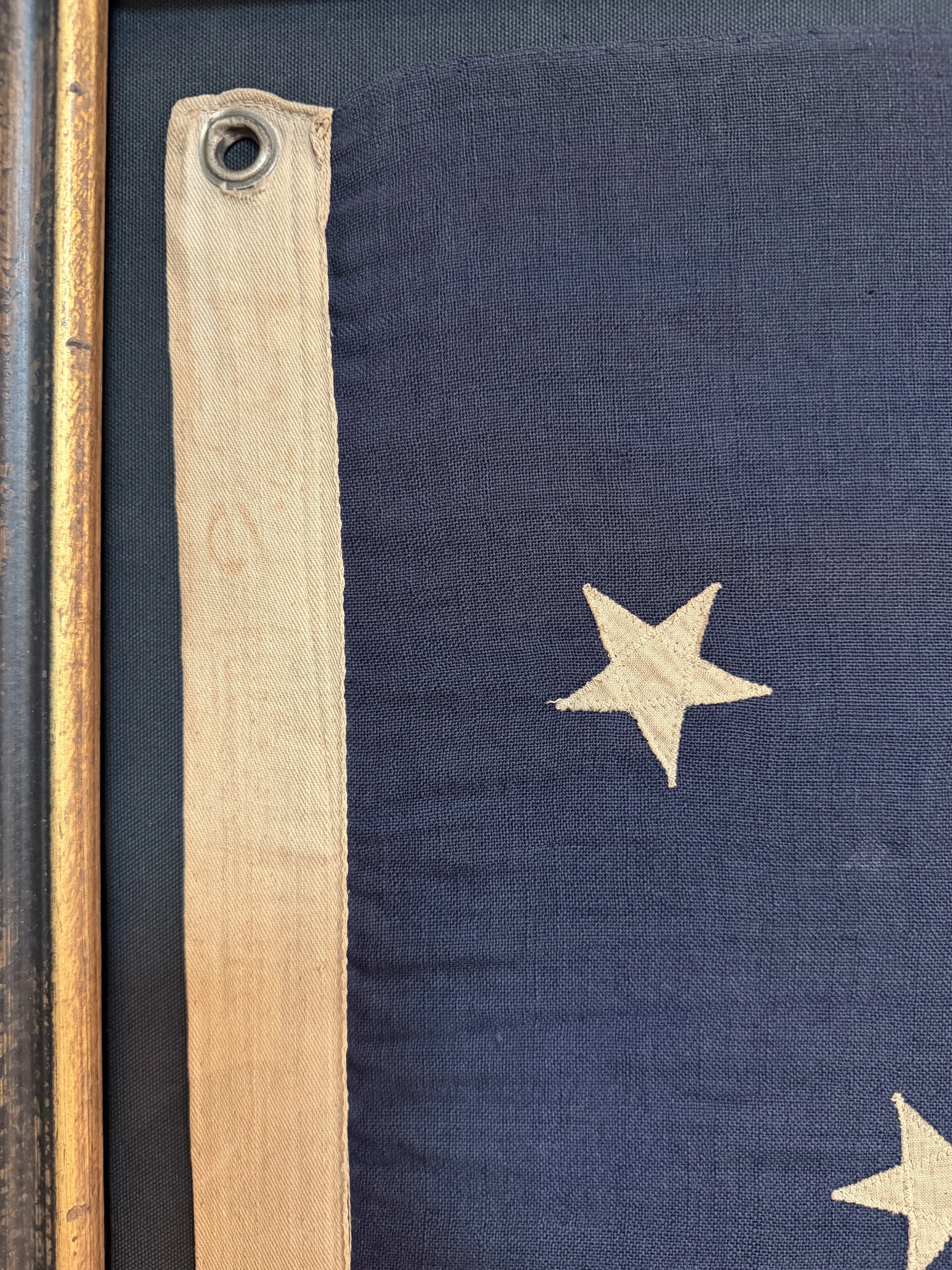 American 13 Star Flag, Medallion Pattern.