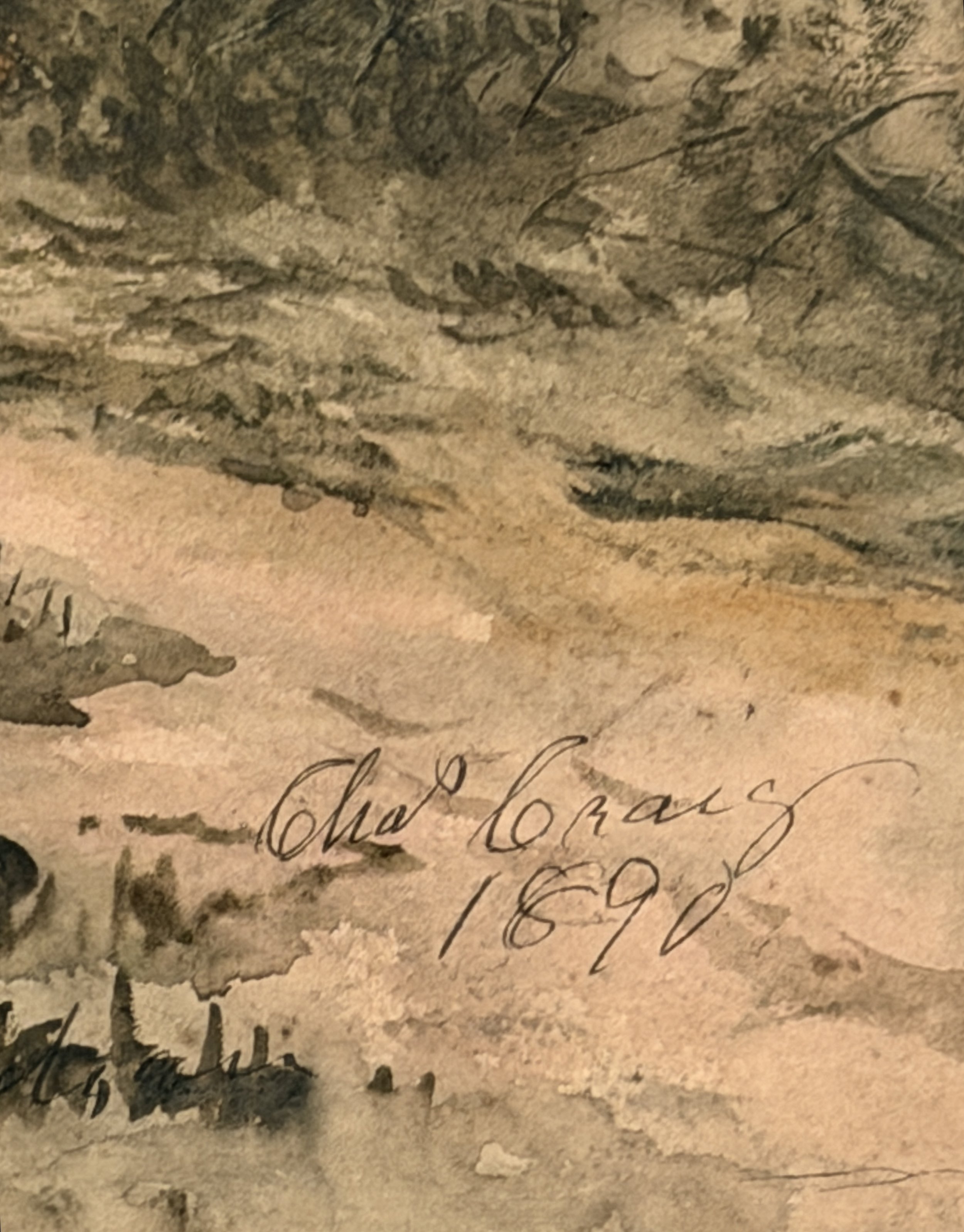 Charles Craig, Ute Indian. Signature and date 1890.