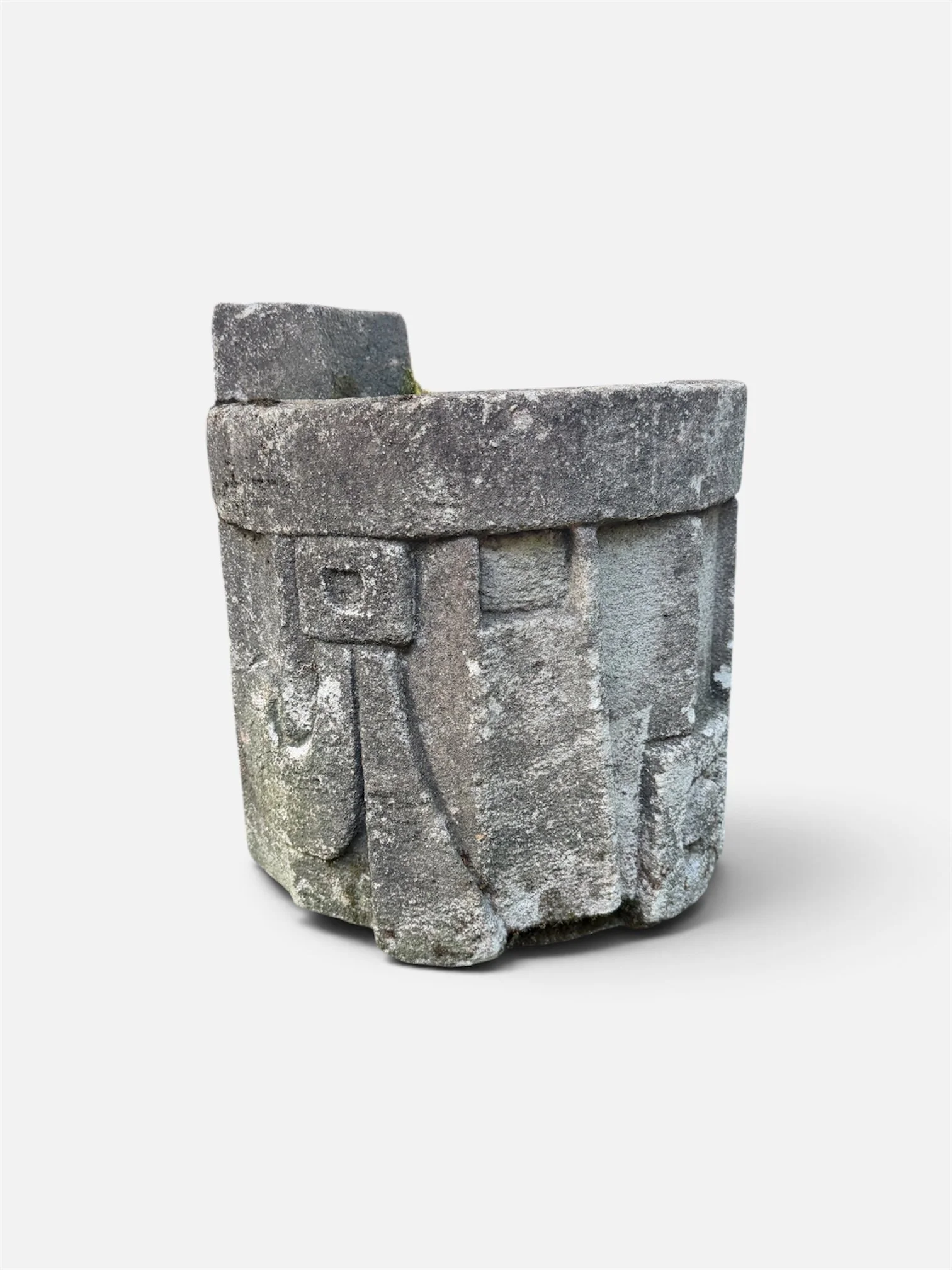 Jack Hastings (Tennessee, 1925-2013) carved concrete  Planter