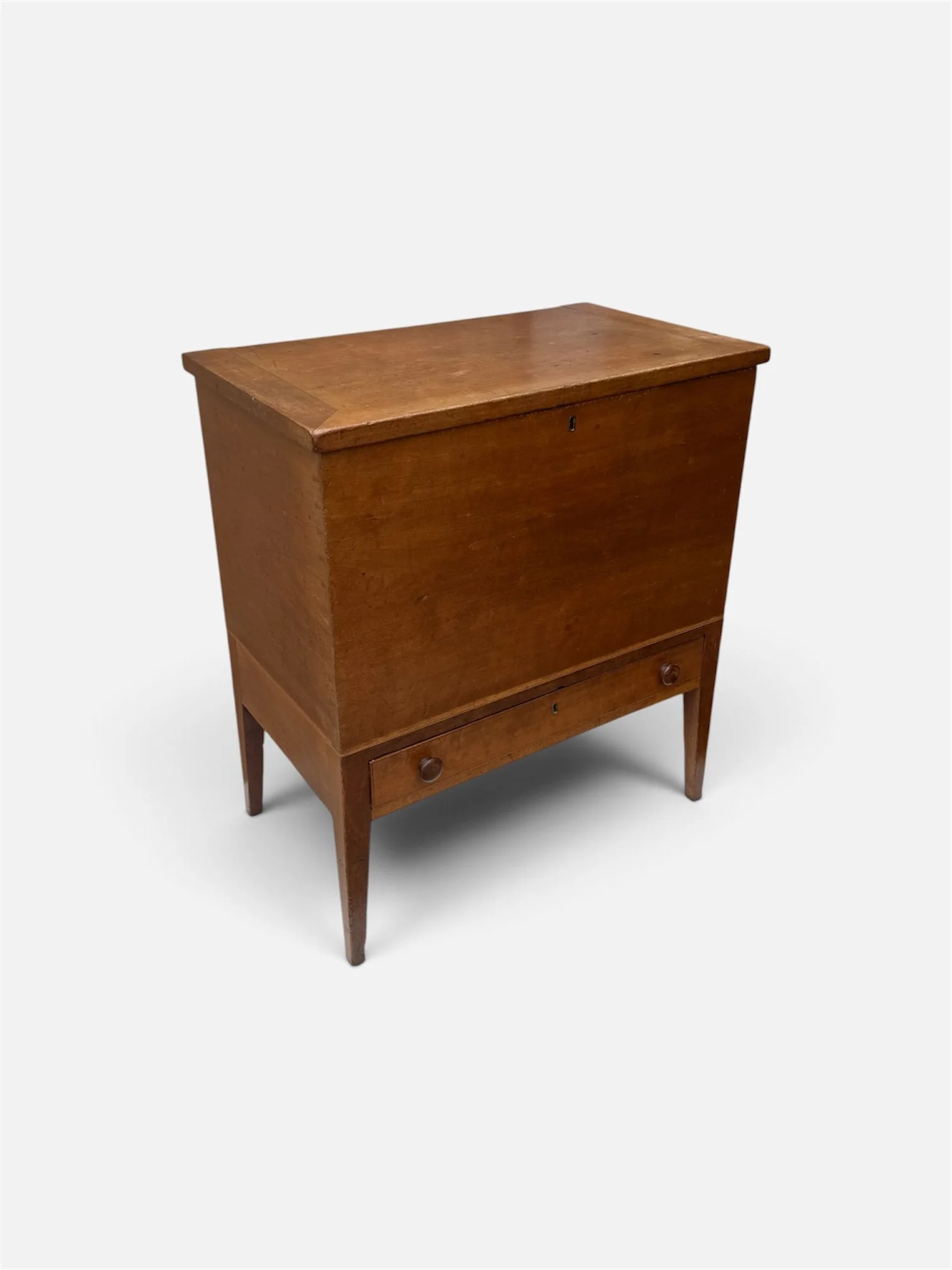 Kentucky Cherry Hepplewhite Inlaid Sugar Chest  Ca. 1820. 