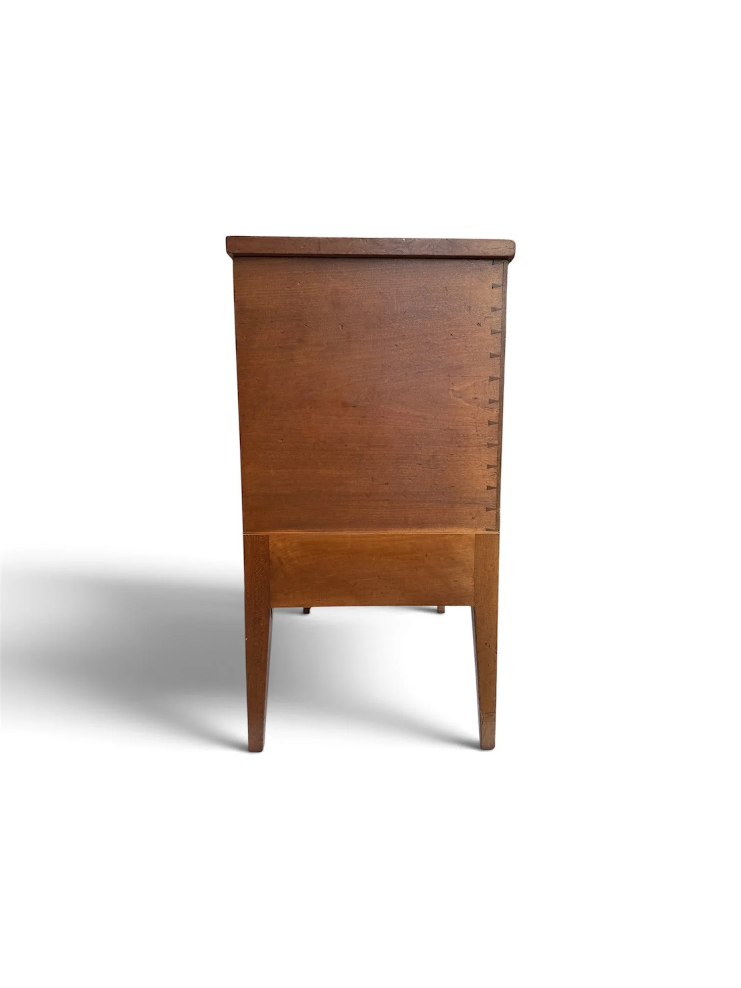Kentucky Cherry Hepplewhite Inlaid Sugar Chest  Ca. 1820.  Dovetailed Case. 