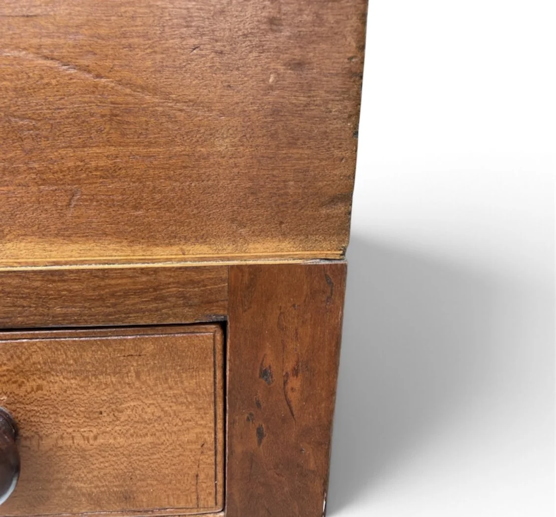 Kentucky Cherry Hepplewhite Inlaid Sugar Chest  Ca. 1820. 