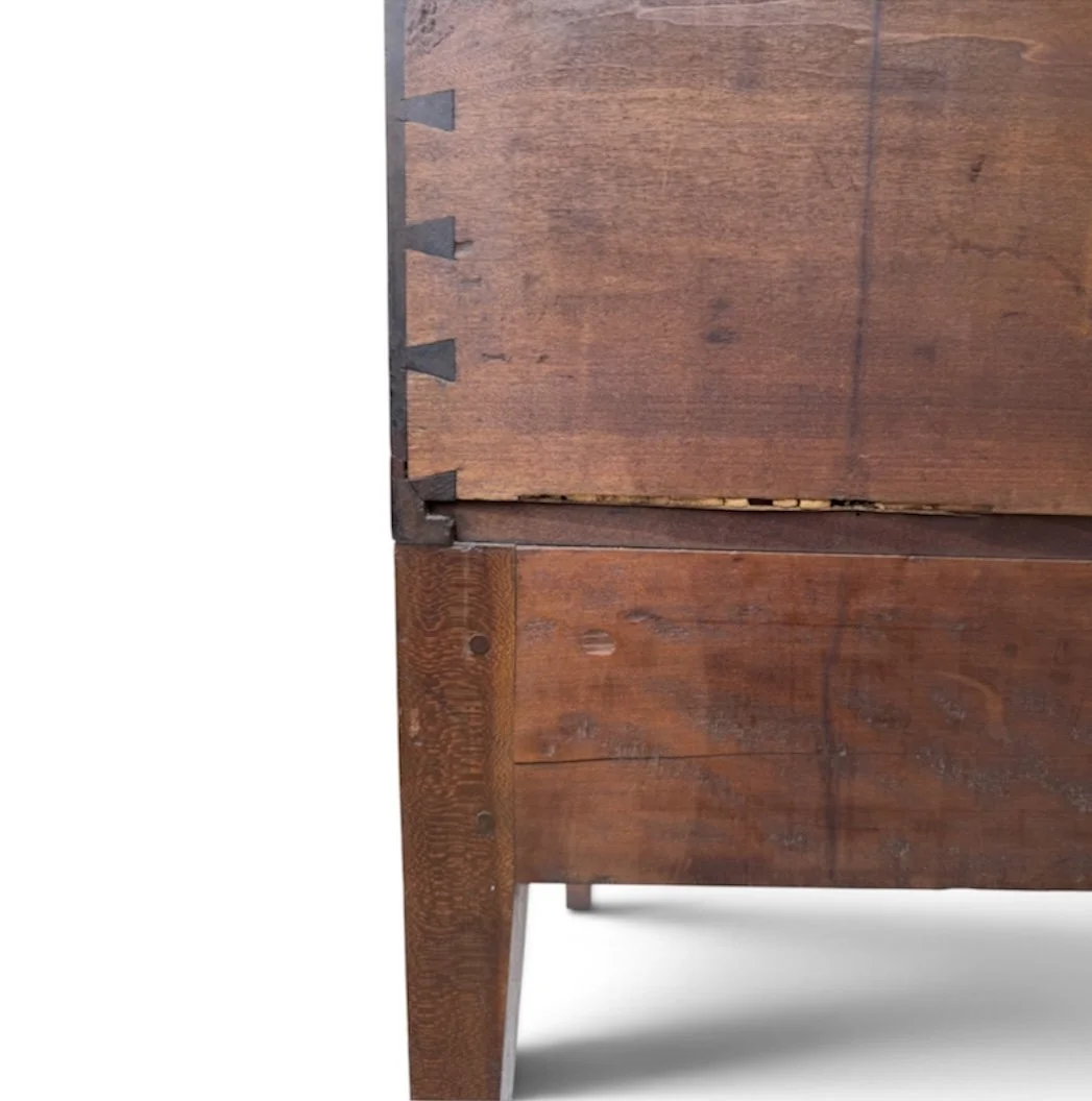 Kentucky Cherry Hepplewhite Inlaid Sugar Chest  Ca. 1820. 