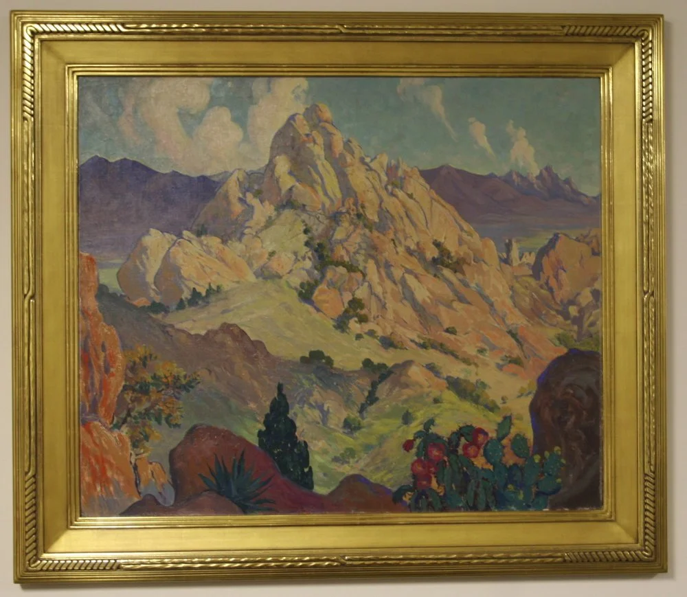Katherine Sibley McEwen, Dragoon Mountains Arizona, oil on canvas