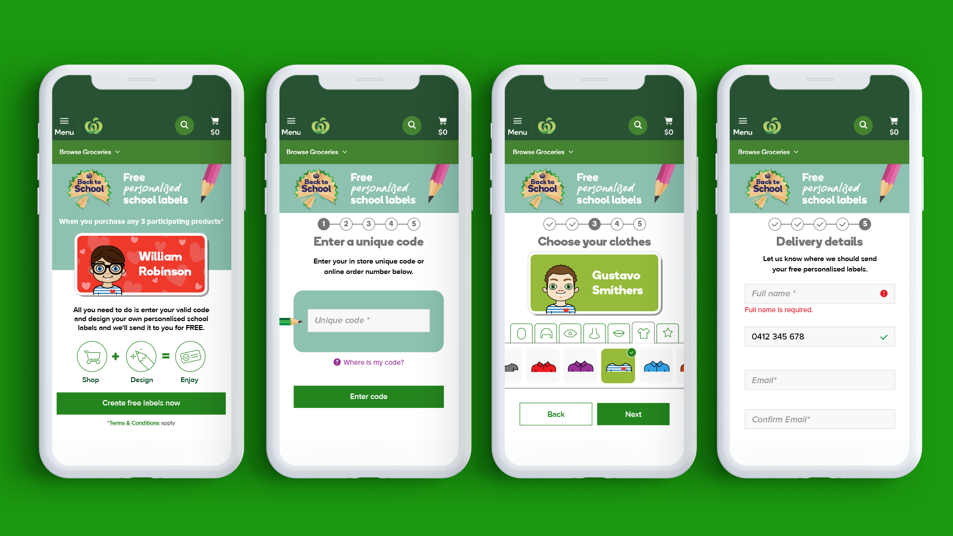 label maker woolworths