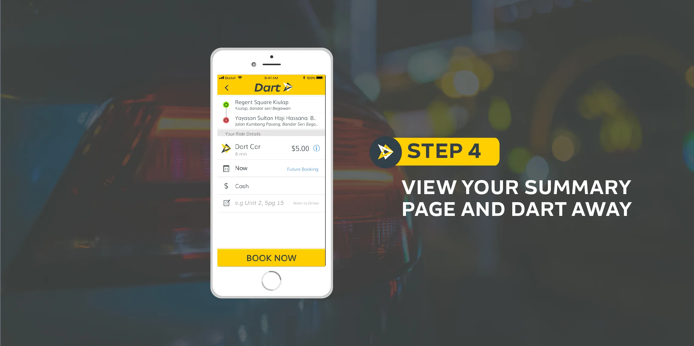 Dart Brunei's First Ride Booking App!