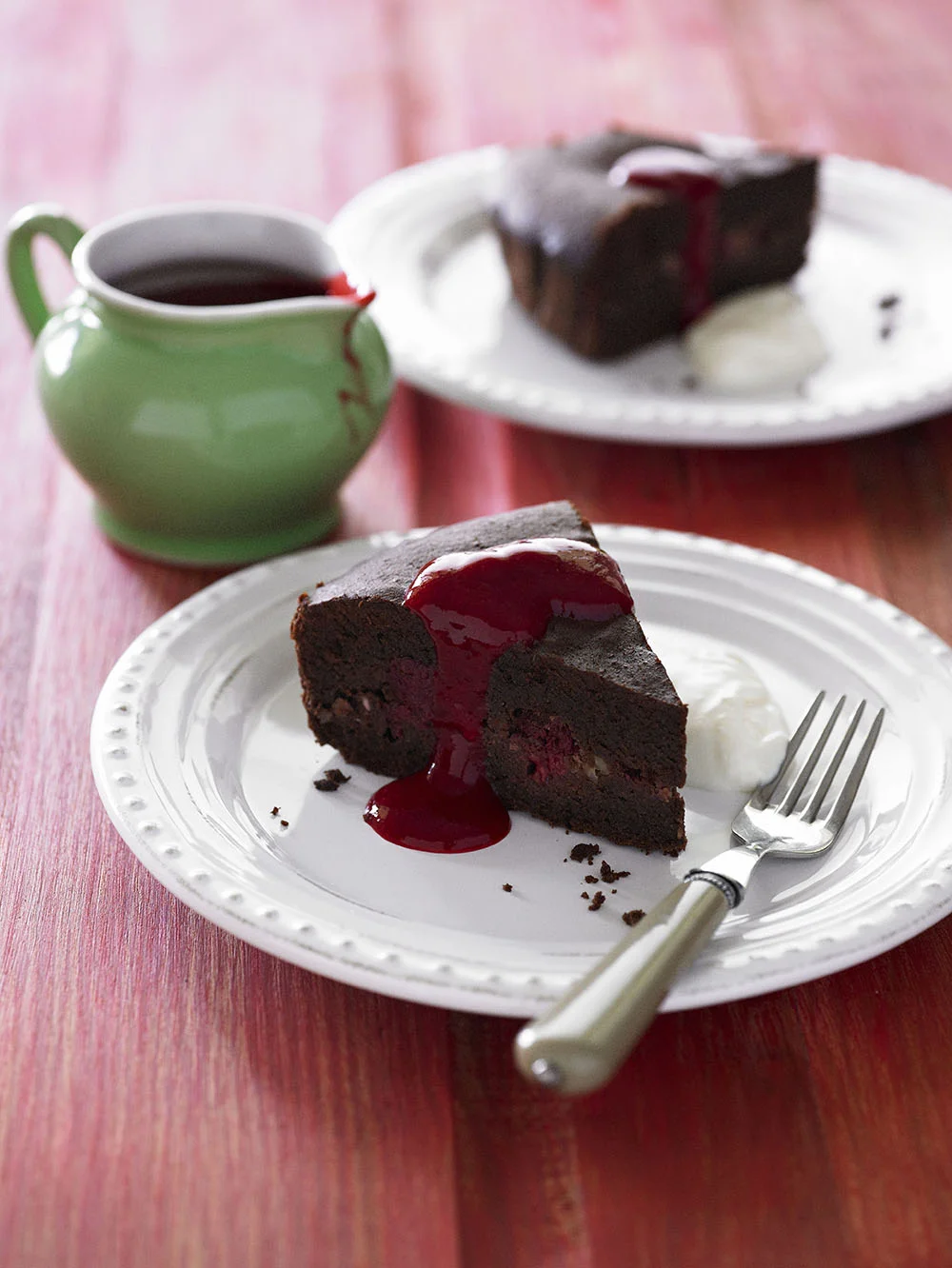 Chocolate, Almond and Raspberry Cake