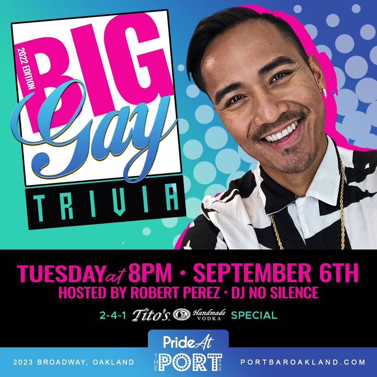 Enjoy your Tuesday with some trivia, prizes and Tito&rsquo;s 2-4-1 cocktails, hosted by Robert Perez &amp; music by DJ No Silence.

#lesbian #gay #bi #transgender #lgbt #drag #queeroakland #gays #instagay #Oaklandloveit #qpoc #oaklandbars #keepitoakl