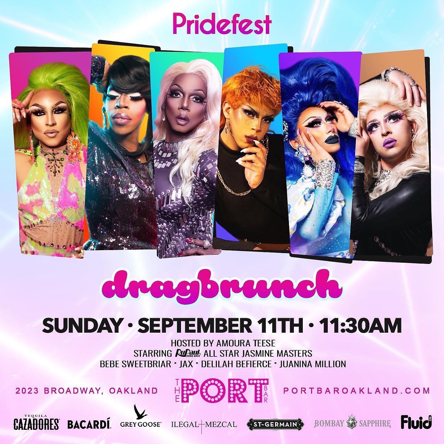 The Pride runneth over in September! Join us for a Star Studded 11:30 am Brunch followed by a day poppin' with Drag Race Stars, NYC Queens &amp; your favorite &amp; sexiest local talent!

#gays #instagay #gay #gaysofinstagram #queeroakland #reopening