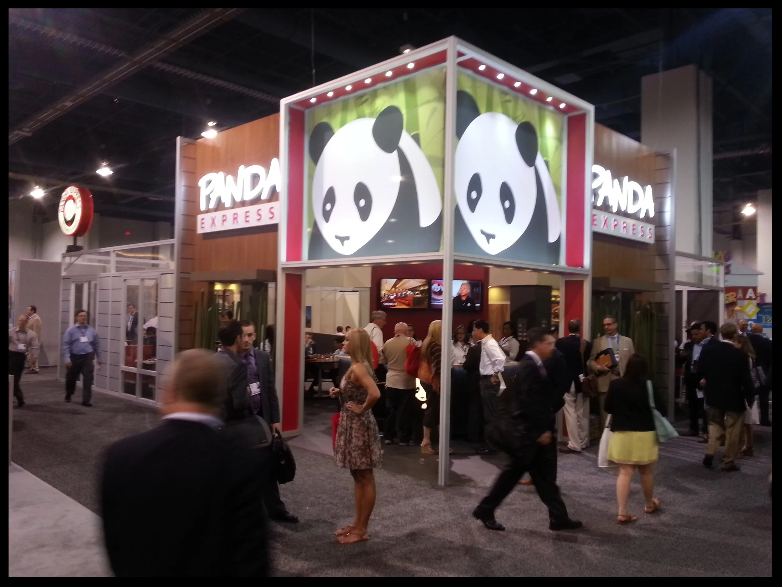 The Panda Express booth at the 2014 ICSC Las Vegas convention