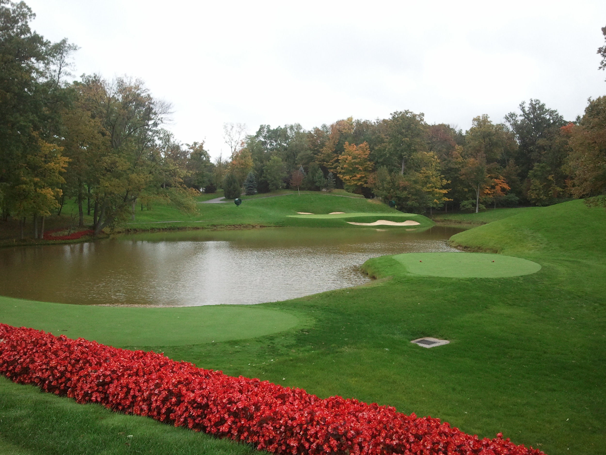 One of the holes at The Muirfield Village Golf Course in Dublin, Ohio. This post may contain affiliate links. Learn more by reading my disclosure .