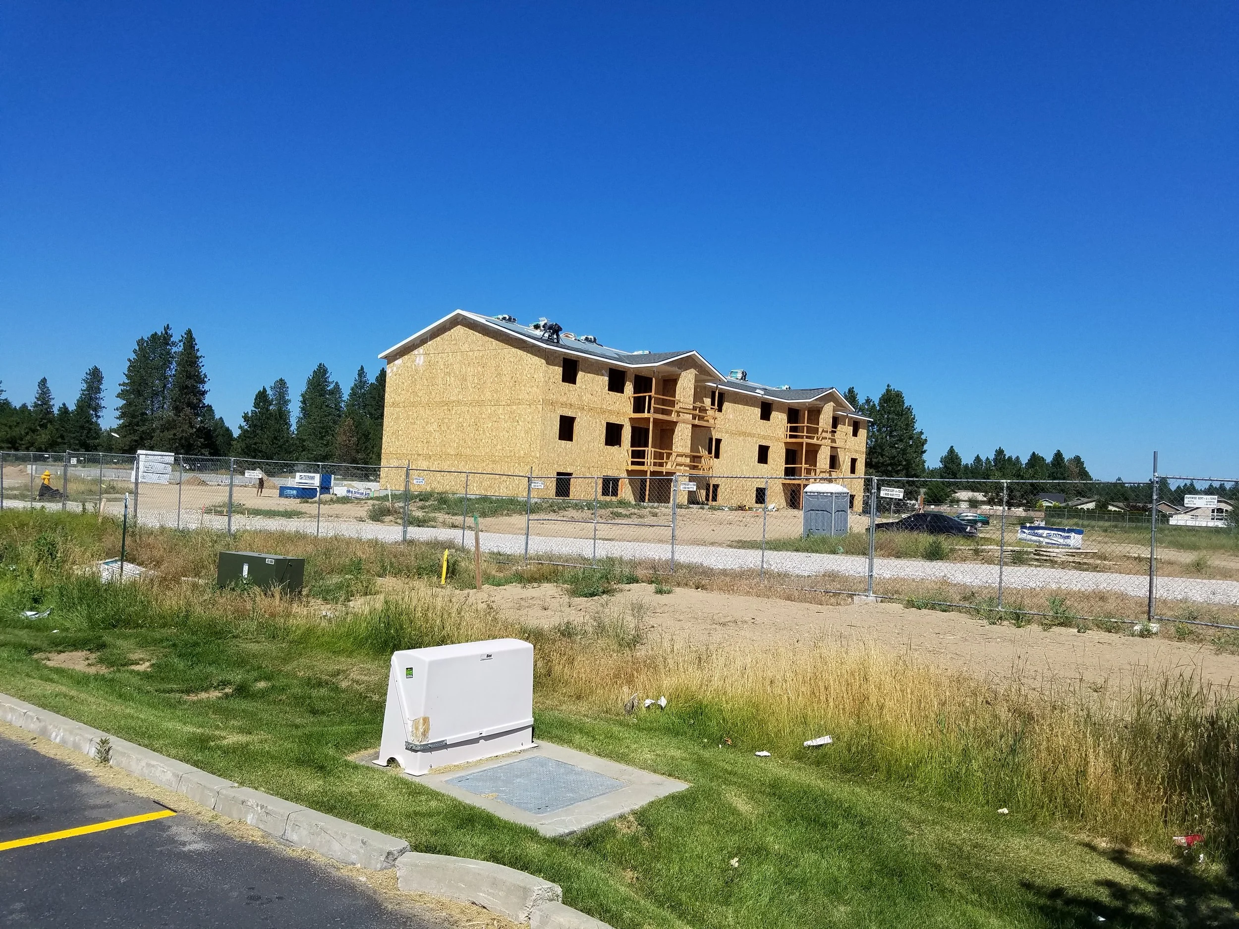 This isn't our development, but it should bring additional traffic to our center.