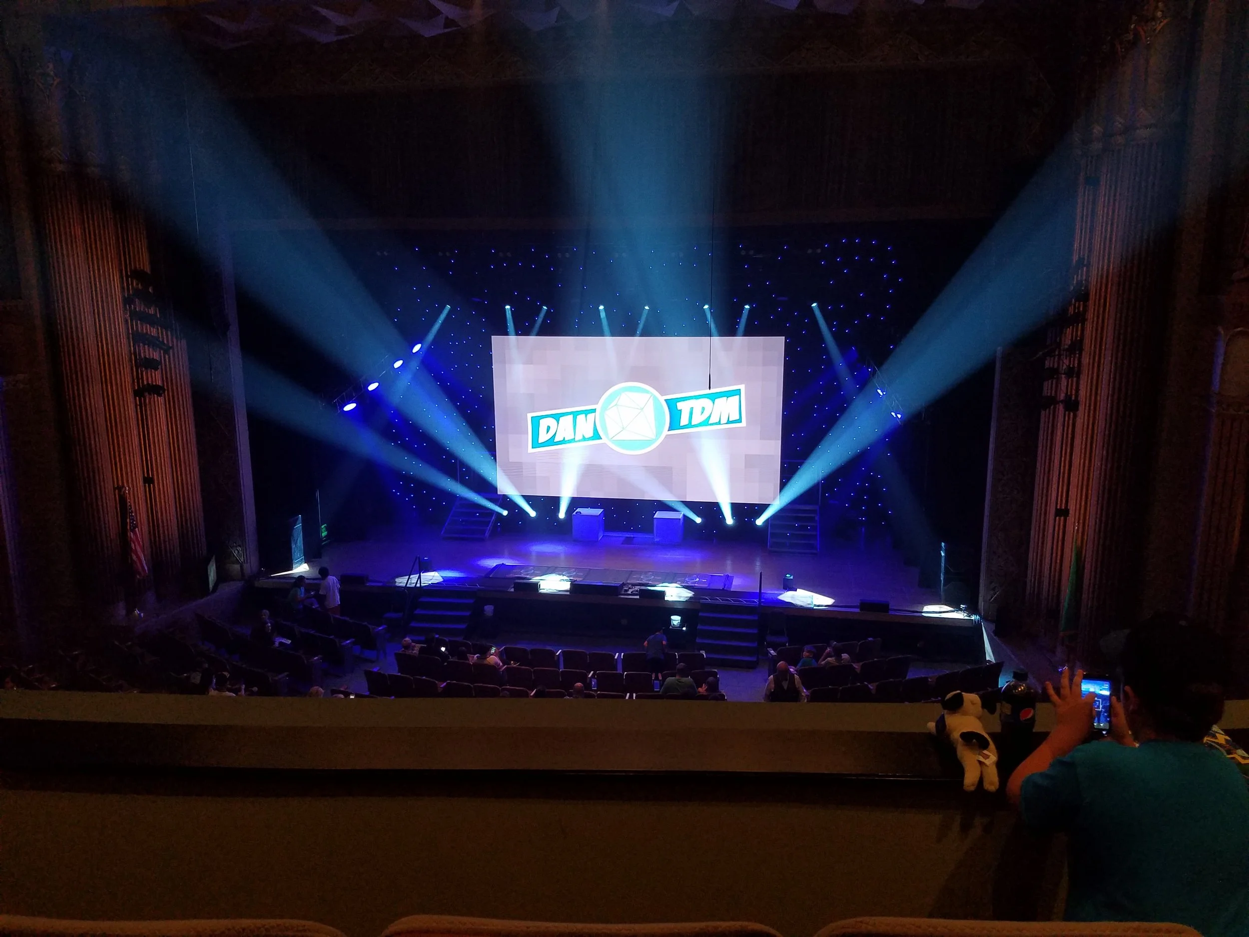 A photo of the stage before the show started. This post may contain affiliate links. Learn more by reading my disclosure .