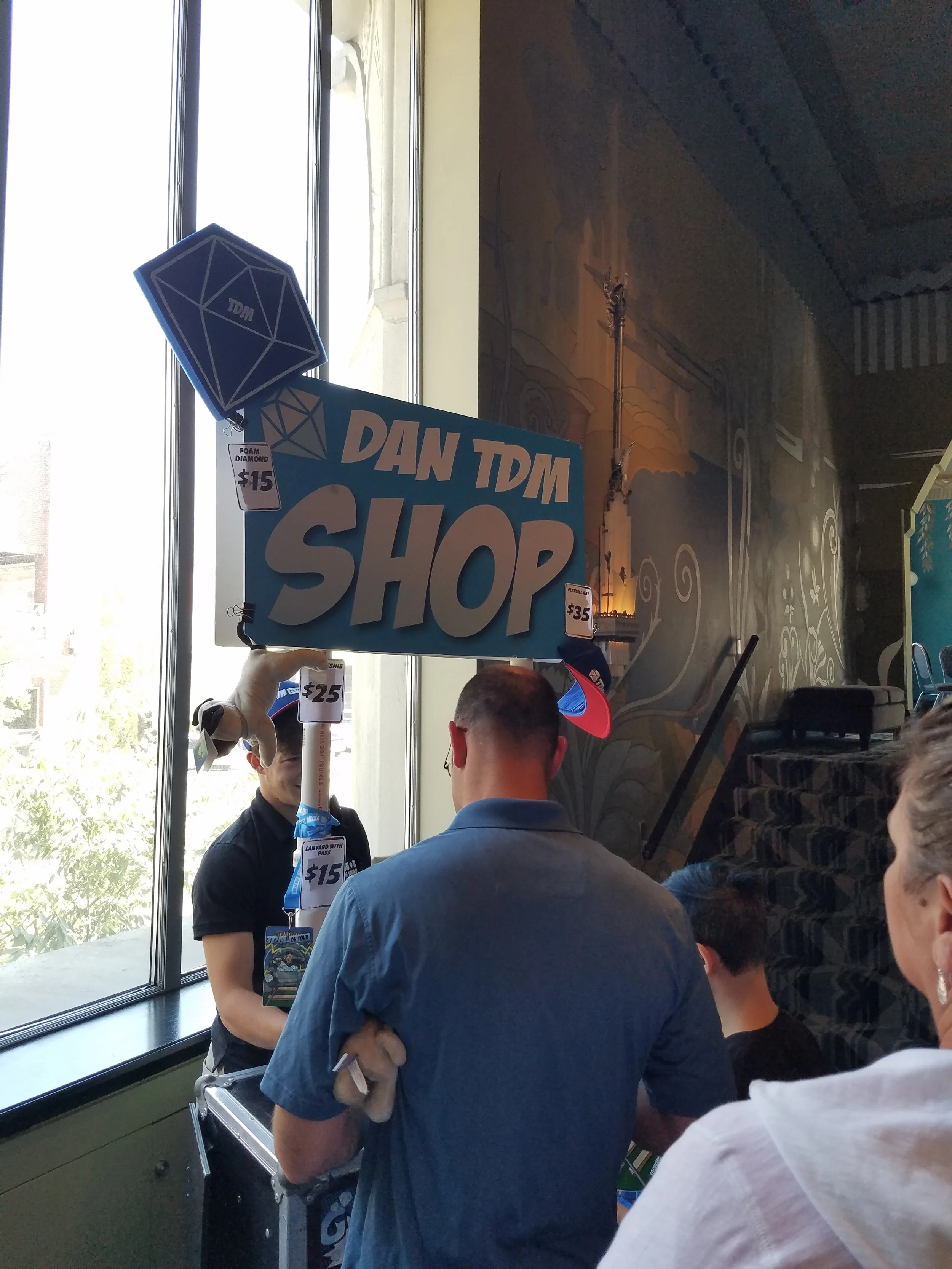 One of Several Stands to get official products at the show.