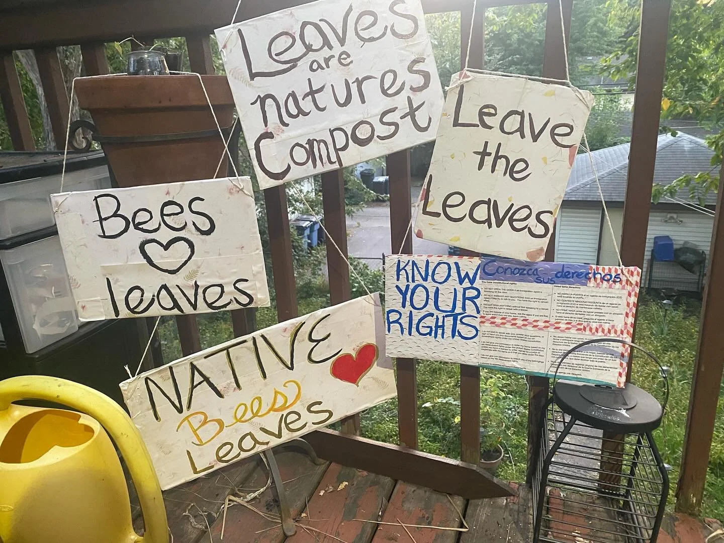 So grateful to our neighbor who made up cycled/recycled signs for the garden! They look amazing and are right at home. 

I love that people see themselves and their art in the garden. That they want to invest in the space and make it better for all l
