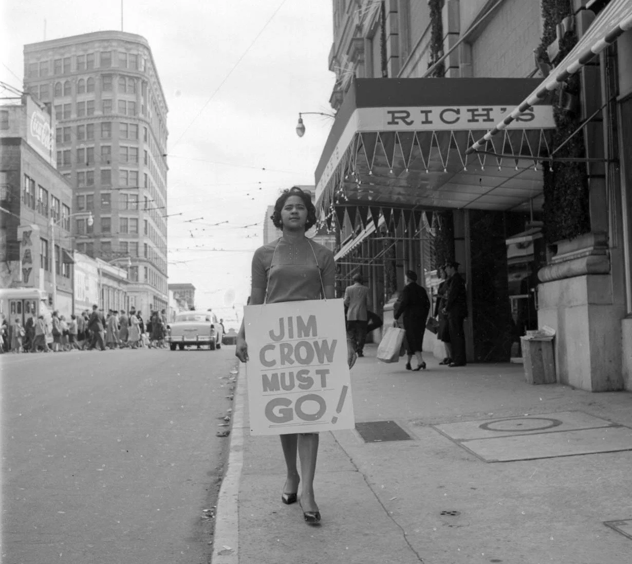PAGE 43: INSPIRED LIKE OTHER STUDENT ACTIVISTS ATTENDING HISTORICALLY BLACK COLLEGES ACROSS THE UNITED STATES, ATLANTA UNIVERSITY CENTER STUDENTS MOBILIZED TO LAUNCH A SERIES OF DEMONSTRATIONS TO END LEGALIZED SEGREGATION IN PUBLIC FACILITIES (PERMISSION OF THE HENDON HOME MUSEUM). 