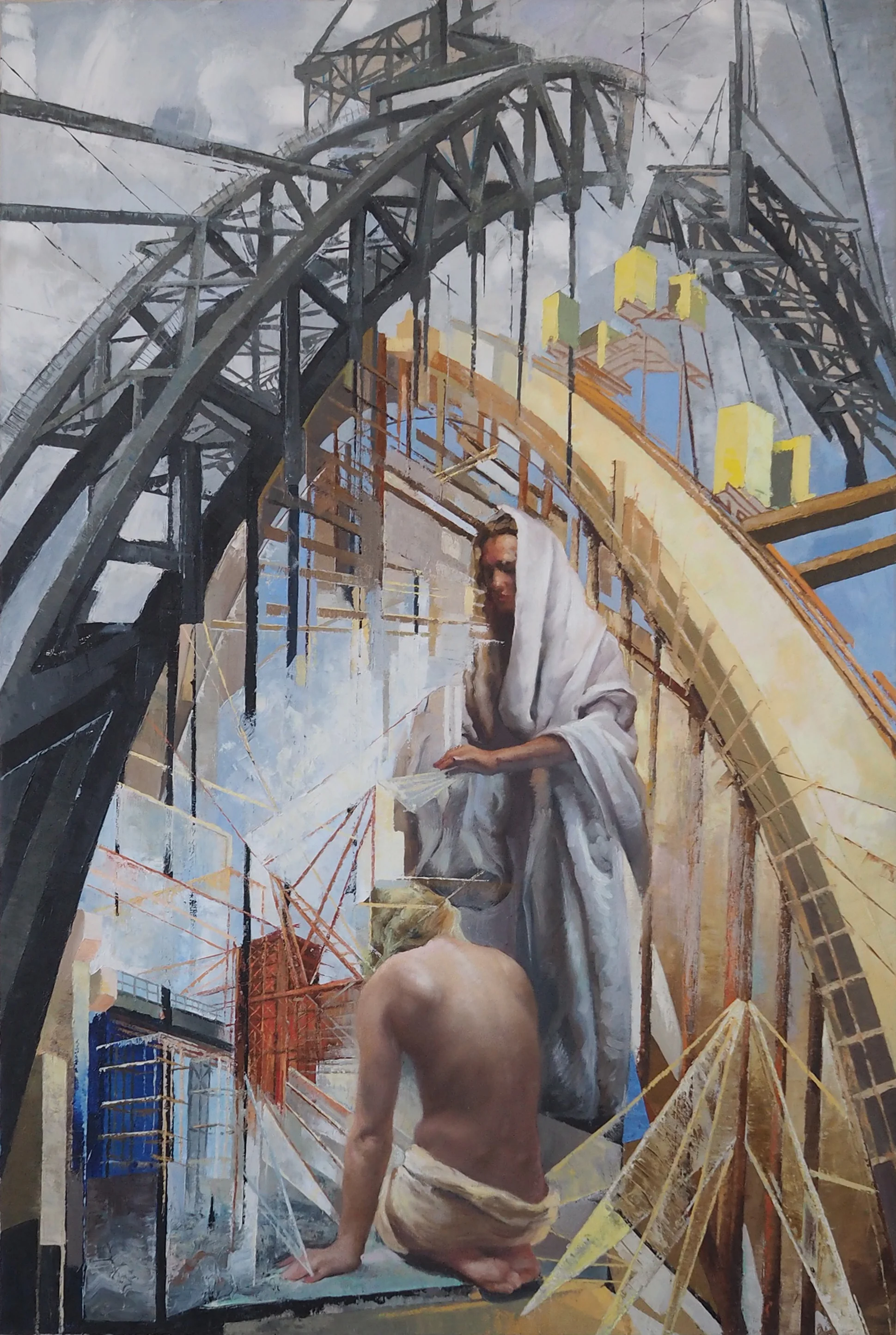 Even Here oil on canvas. 40 x 60 inches . 2016