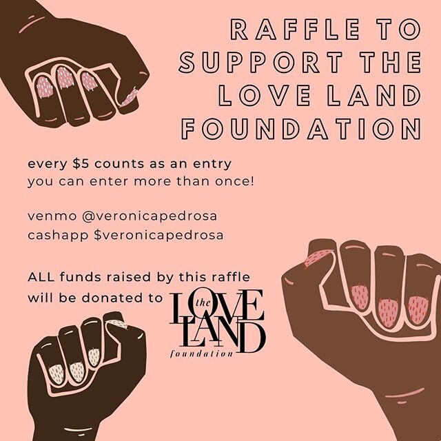 This week I will be having a raffle to raise funds for @thelovelandfoundation . They are an organization committed to breaking the stigma of vulnerability by giving opportunities and promoting healing to communities of color including Black womxn and