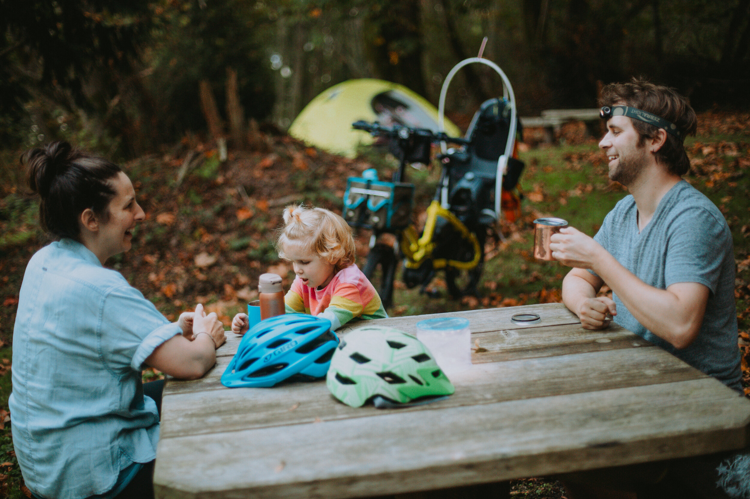 Bike camping fun