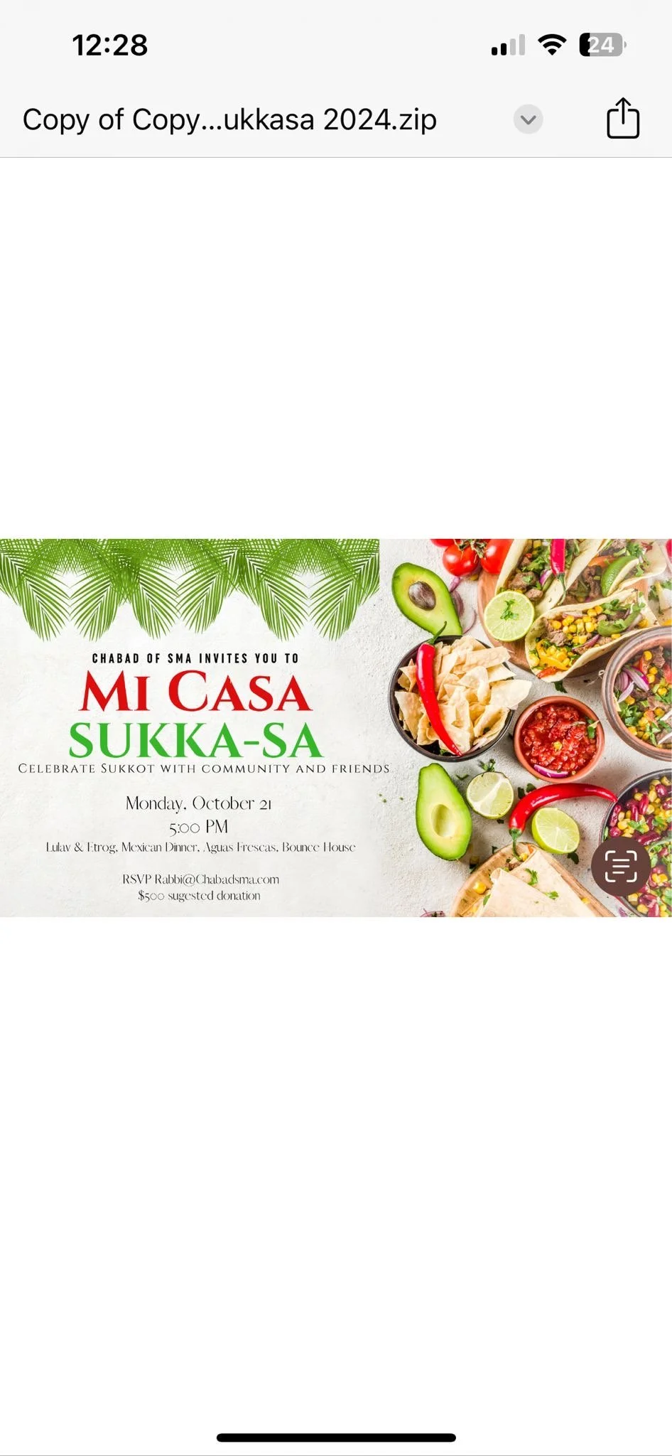 Mi Casa Sukka-sa - Sukkot Community Dinner 