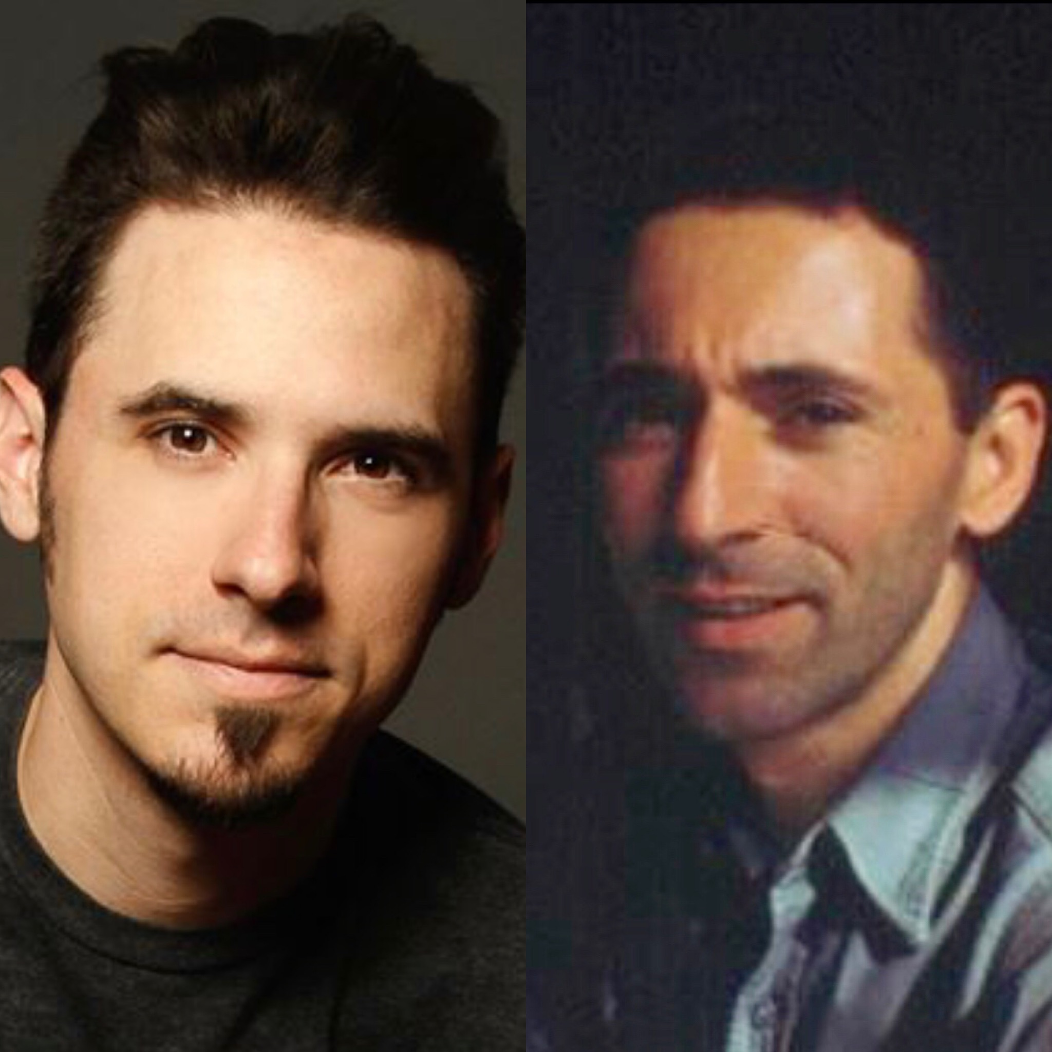 The photo on the right is the first image Jake saw of Jack Colletti as discussed on the podcast. The left is Jake mostly clean shaven a few years ago for reference.