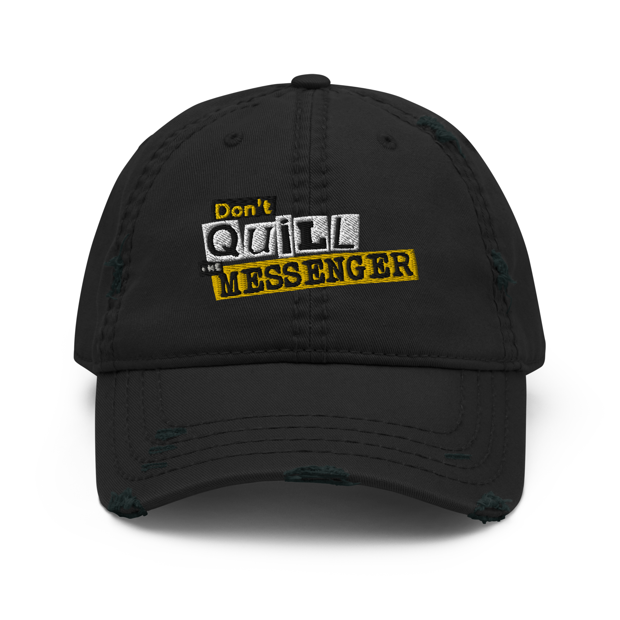 DQTM_HatDistressed_distressed-dad-hat-black-front-63c0b4b433807.png