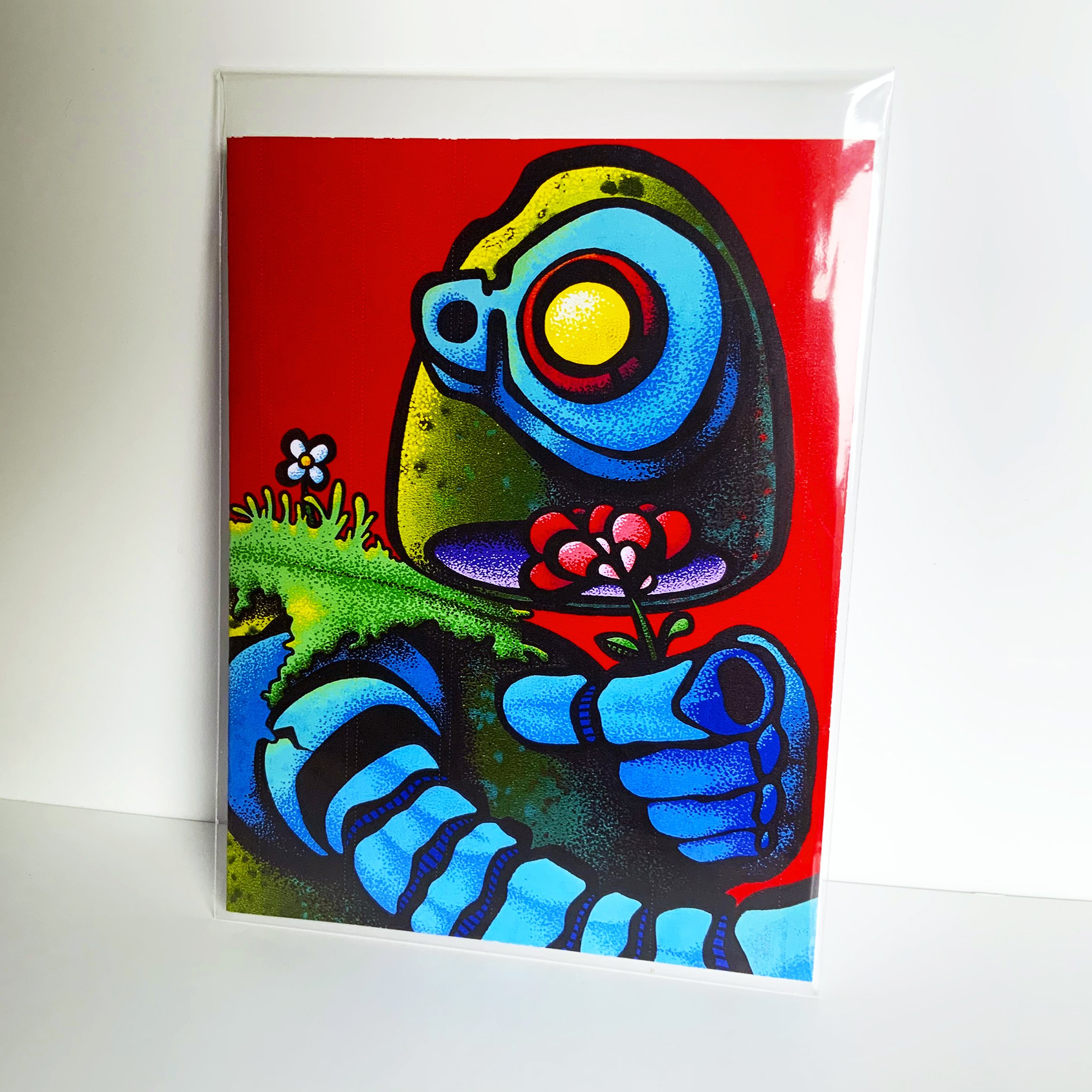"Robotto Hei" Greeting Card 4.25x5.5"