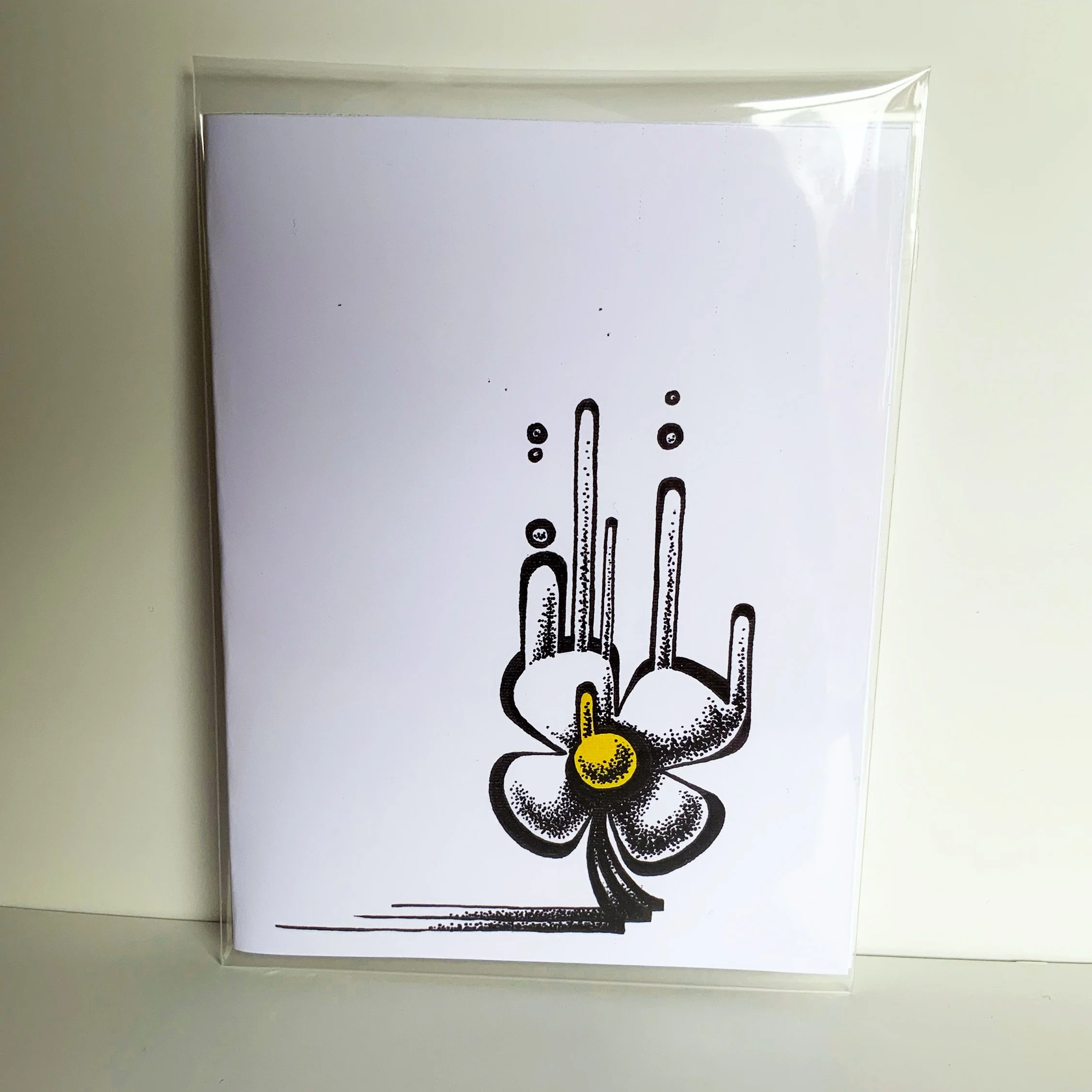 "White Flower" Greeting Card 4.25x5.5"