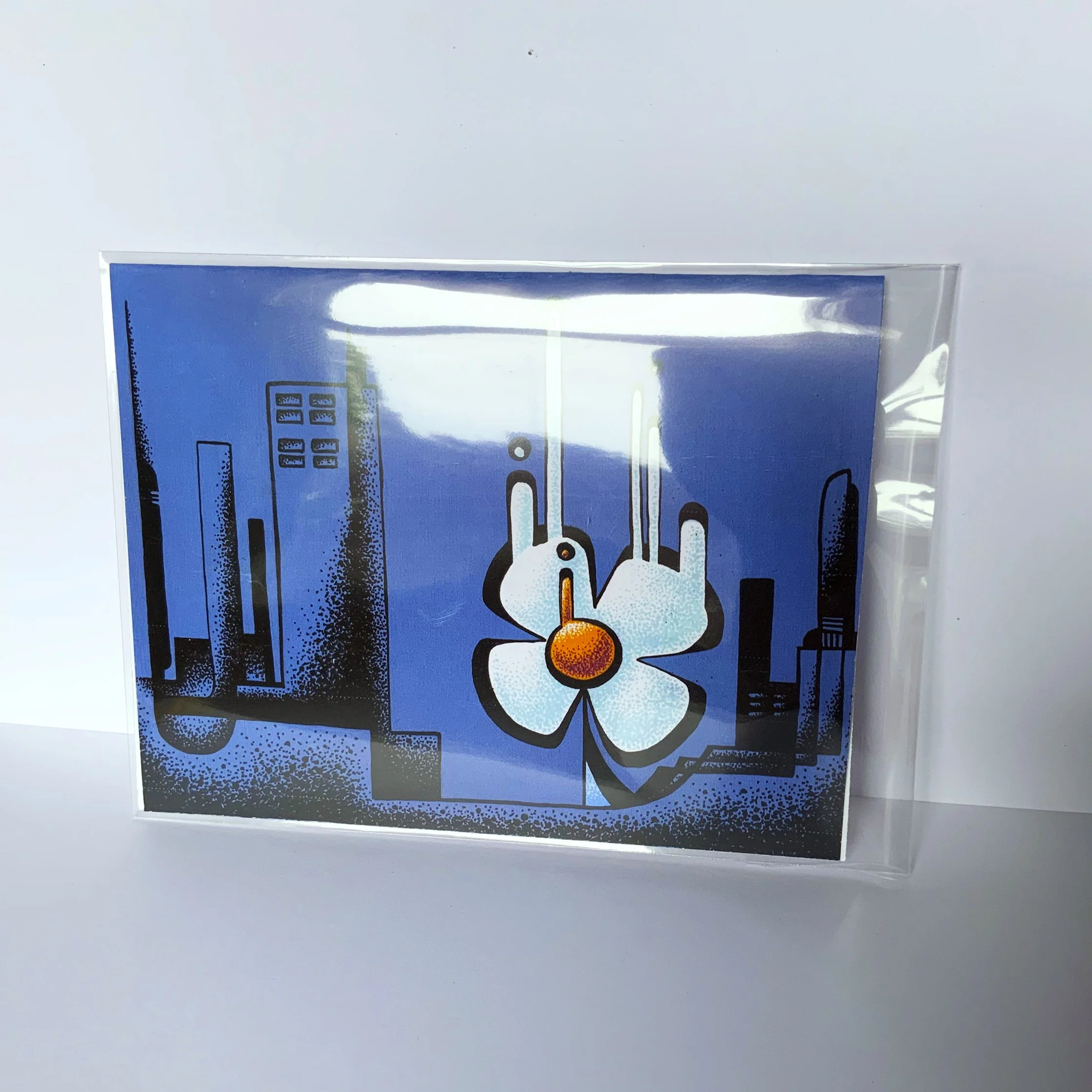 "Concrete Garden" Greeting Card 4.25x5.5"