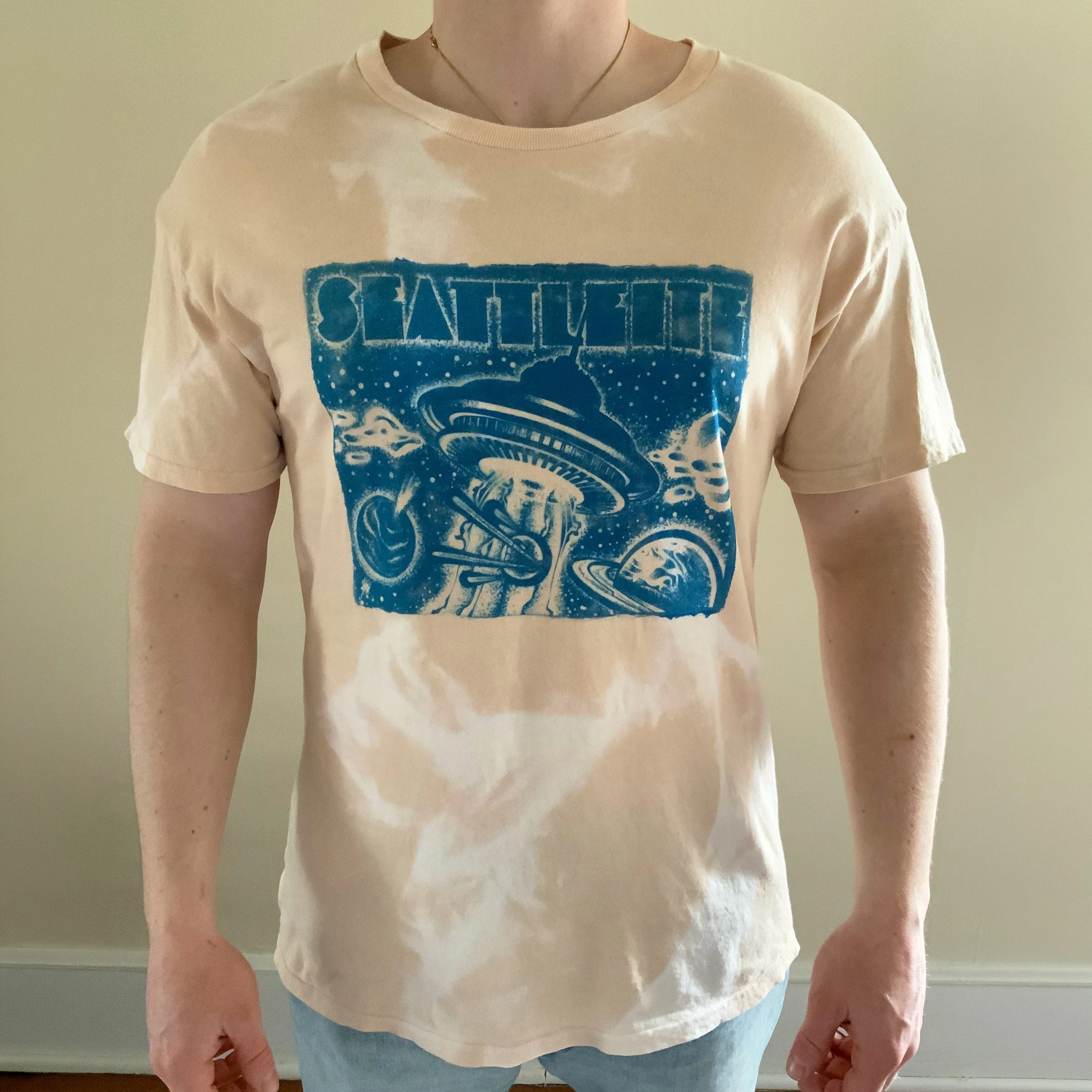 Seattleite Acid Wash Cyanotype T Shirt