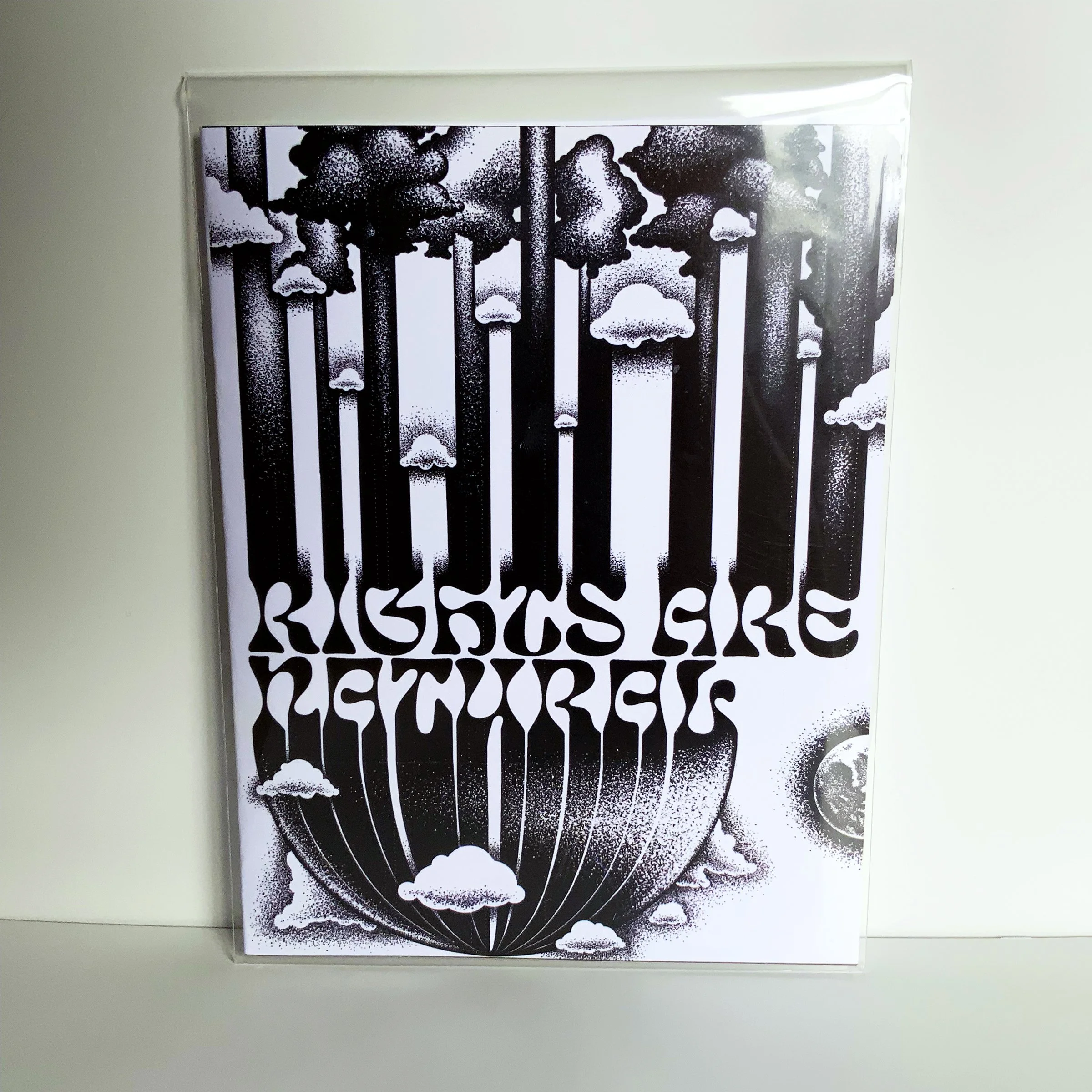 "Rights Are Natural" Greeting Card 4.25x5.5"