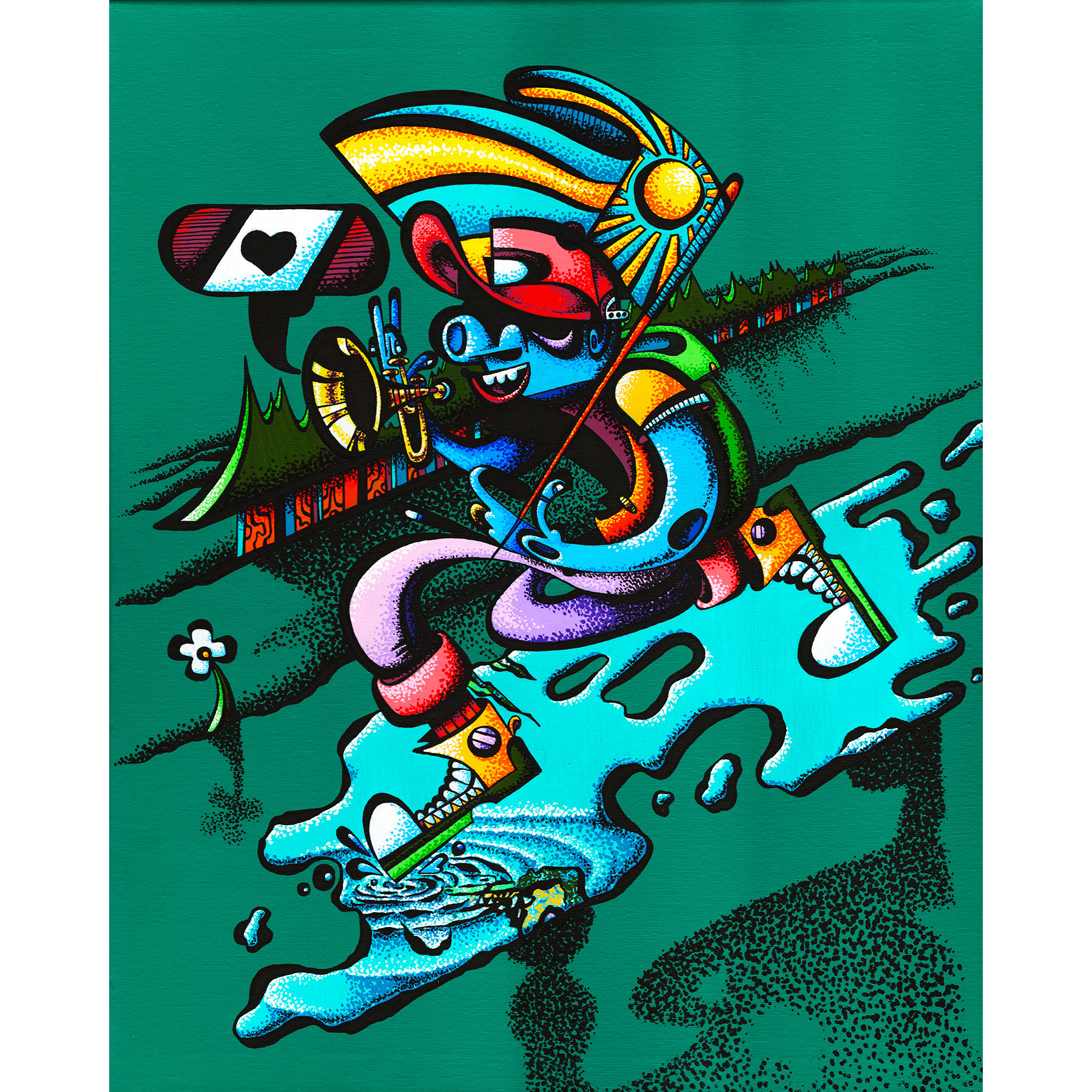 "The Trumpeter" Print 8x10"