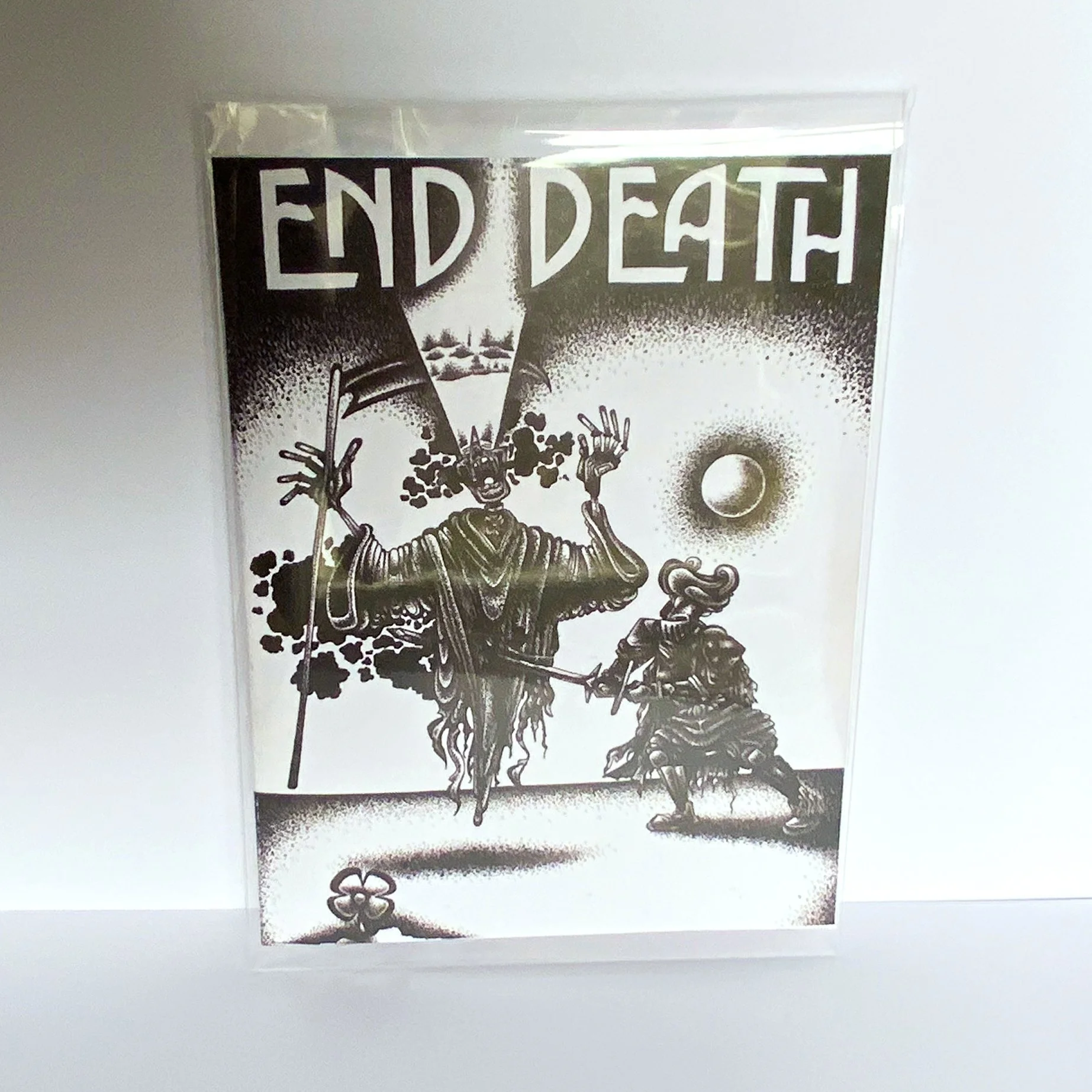"End Death" Greeting Card 4.25x5.5"