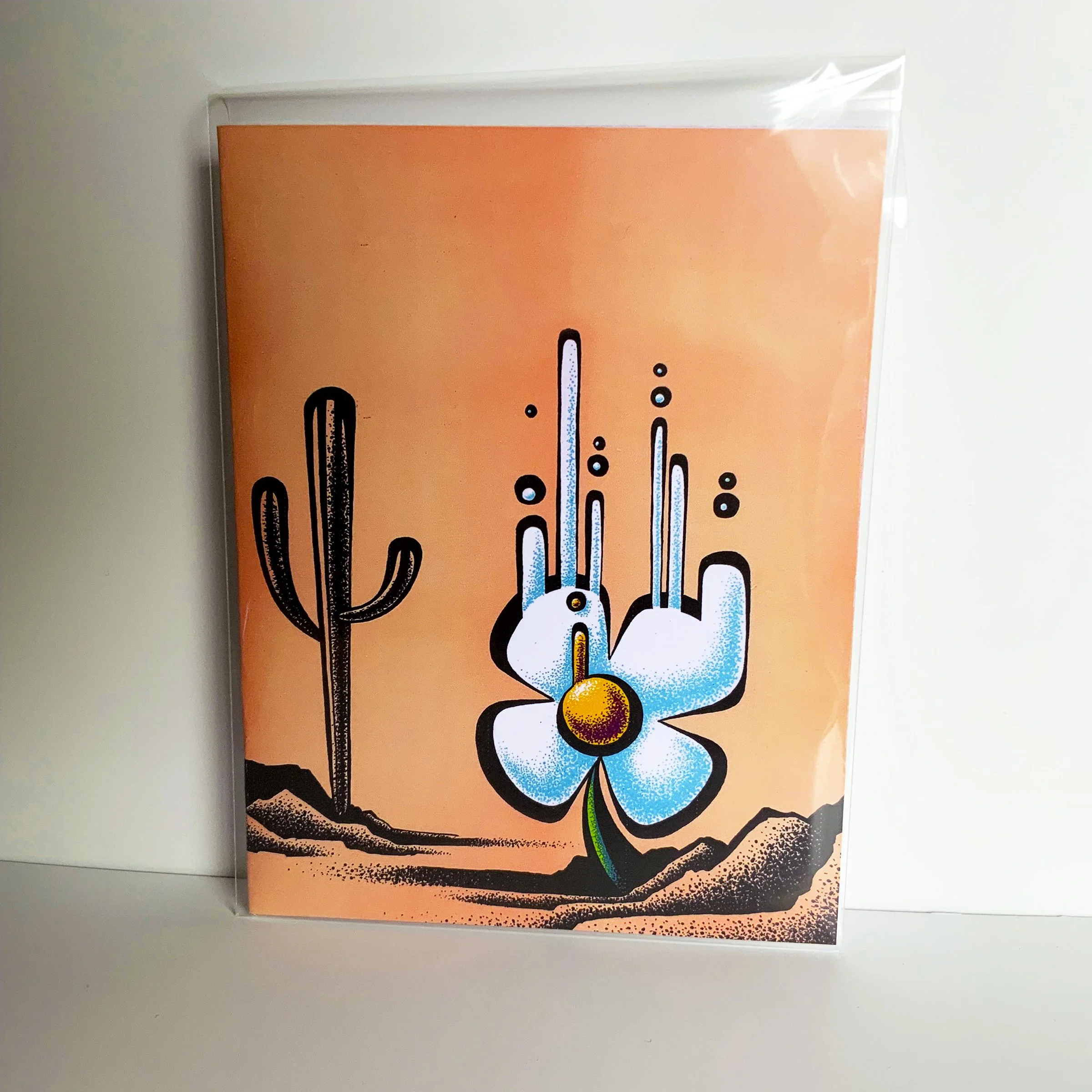 "Desert Flower" Greeting Card 4.25x5.5"