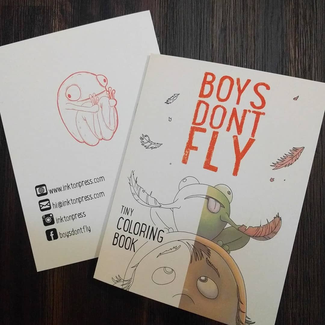 We've been gearing up for the Orange County Children's Book Festival (Sunday, Sept. 30th - more details at kidsbookfestival.com).&nbsp;In addition to items we'll have for sale, stop by and get a free Boys Don't Fly tiny coloring book and special Frog