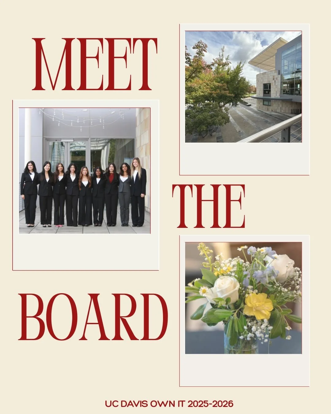 Meet the 2025-2026 OWN IT board. ✨

Celebrating our 10th year, we can&rsquo;t wait to show you our 2026 festival and conference! Follow us for more updates!✨

From left to right: Aaina Kapur, Kaylie Kaung, Aashreeti Deo, Arianna Kim, Grace Kuang, Ave