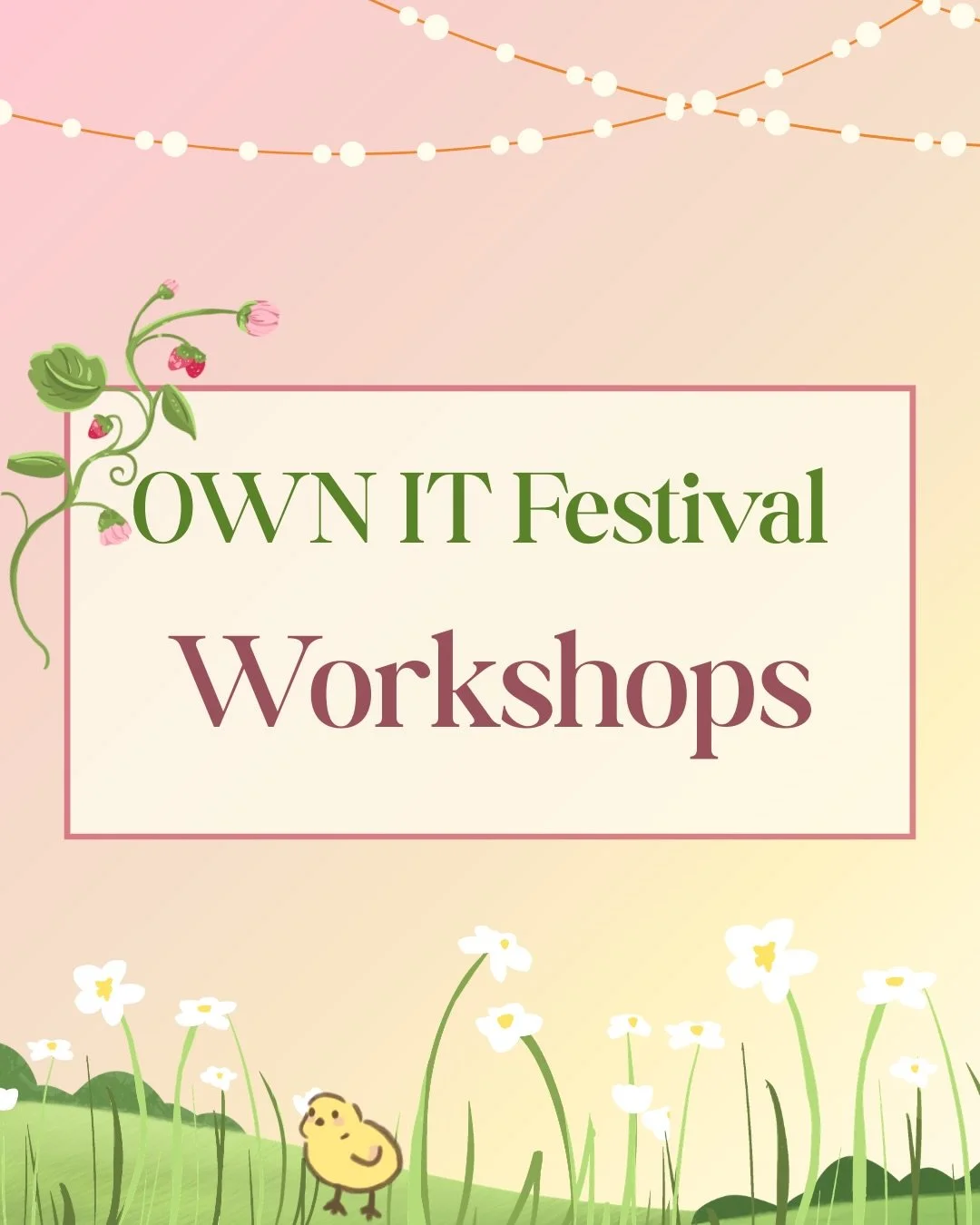 Introducing our amazing female-led workshops for the OWN IT Festival on Friday, March 6th! We will be offering a Charm Making, Floral Arrangement, and Yoga with Akasha Yoga!

Workshops are free and open to anyone, the link will be posted on our story