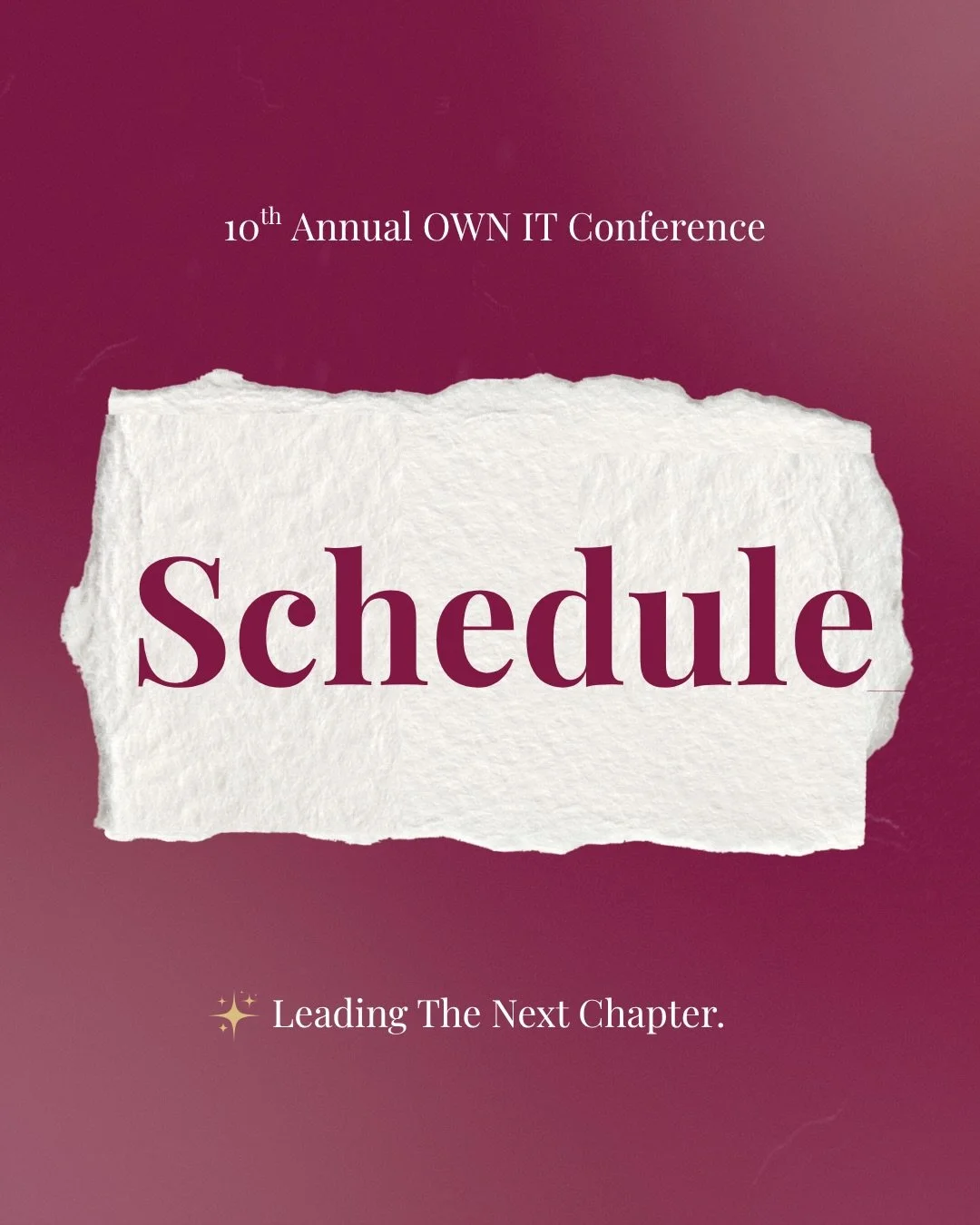 OWN IT Conference is few days away! Tickets are still available for purchase linked in bio! 🔗✨

Check out the schedule above to see when all the empowering sessions, inspiring speakers, and networking opportunities! 
Are you ready to lead your next 