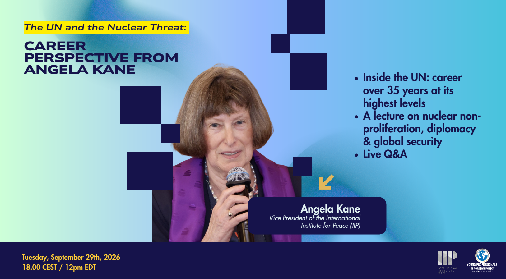 The UN and the Nuclear Threat: A Career Perspective from Angela Kane 