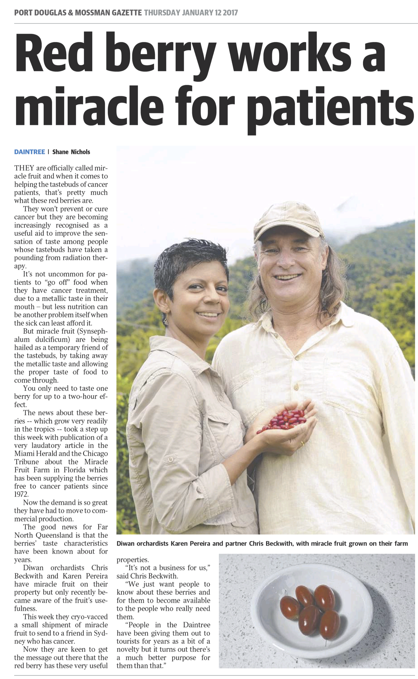 Port Douglas & Mossman Gazette 12 January 2017