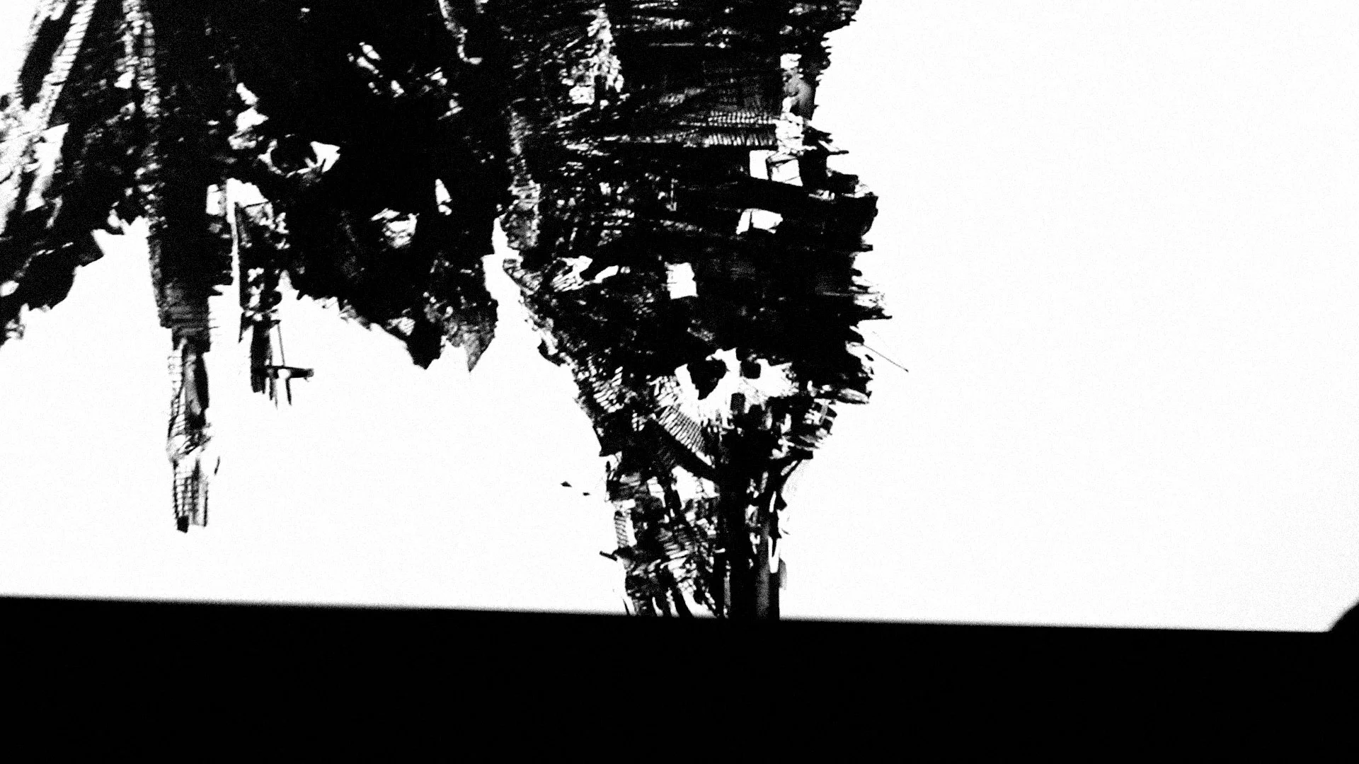 A shot of the running projection from a point of view of the User.