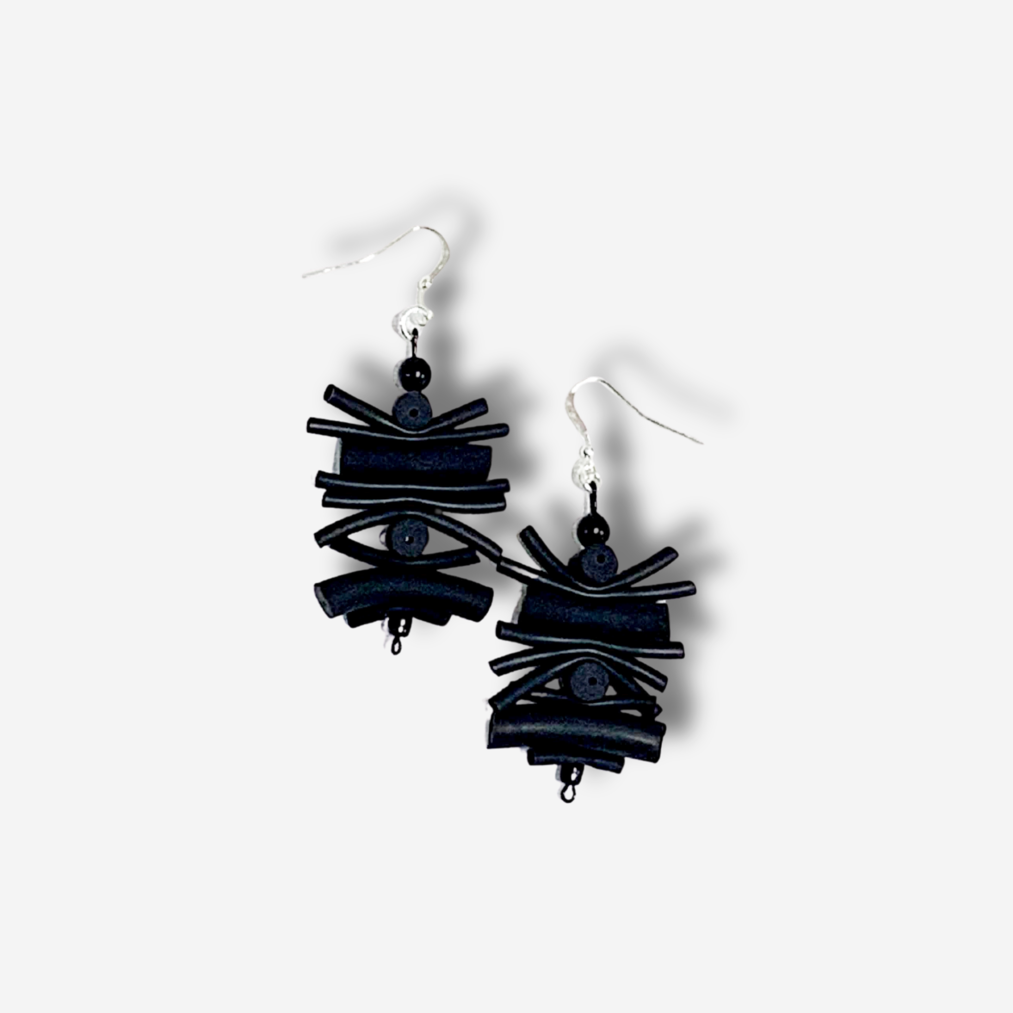 'NYOMI' RUBBER STICK DROP EARRING