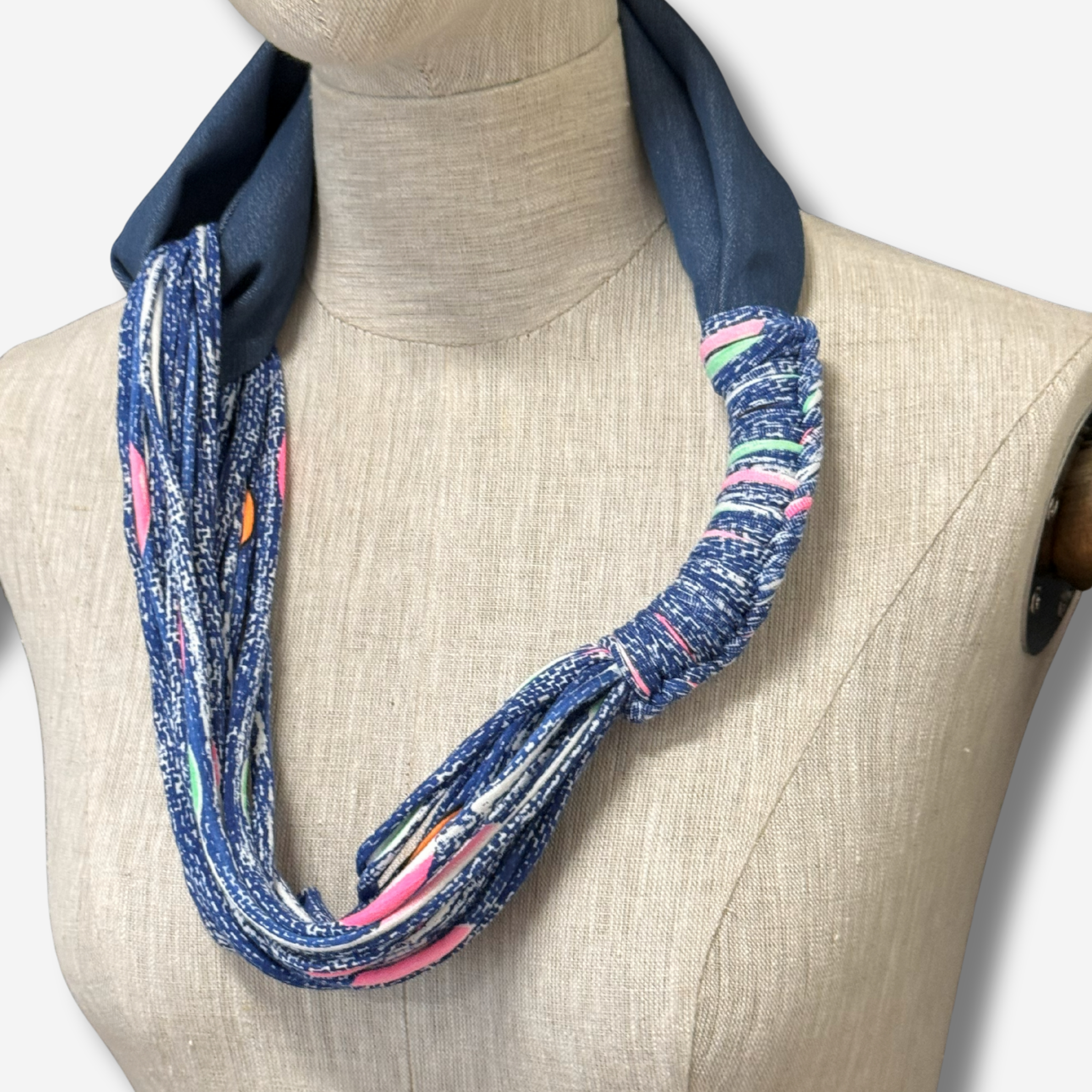 'Zalina' Spliced Scarf Neckpiece