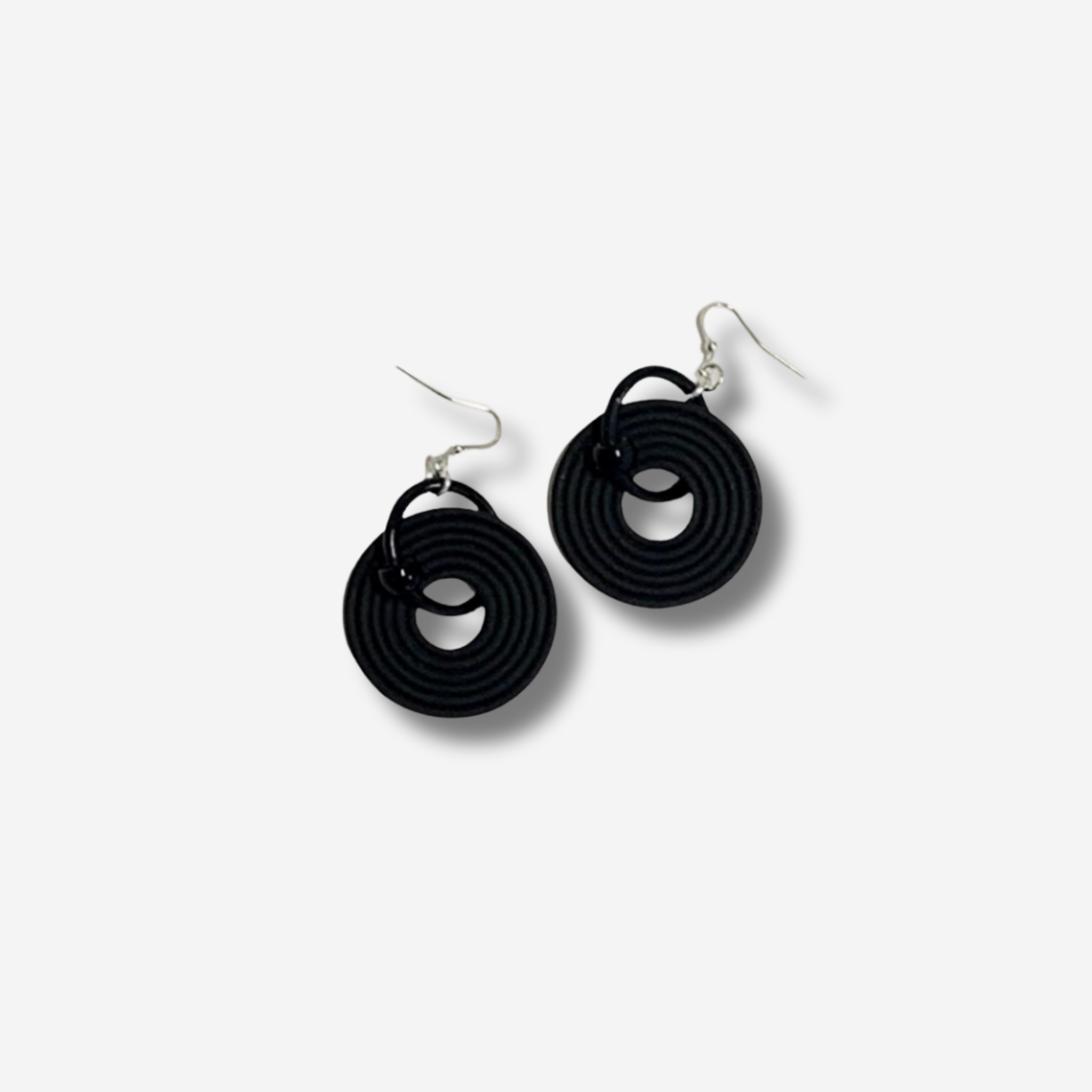 'AGNES' RING DETAIL DROP EARRING