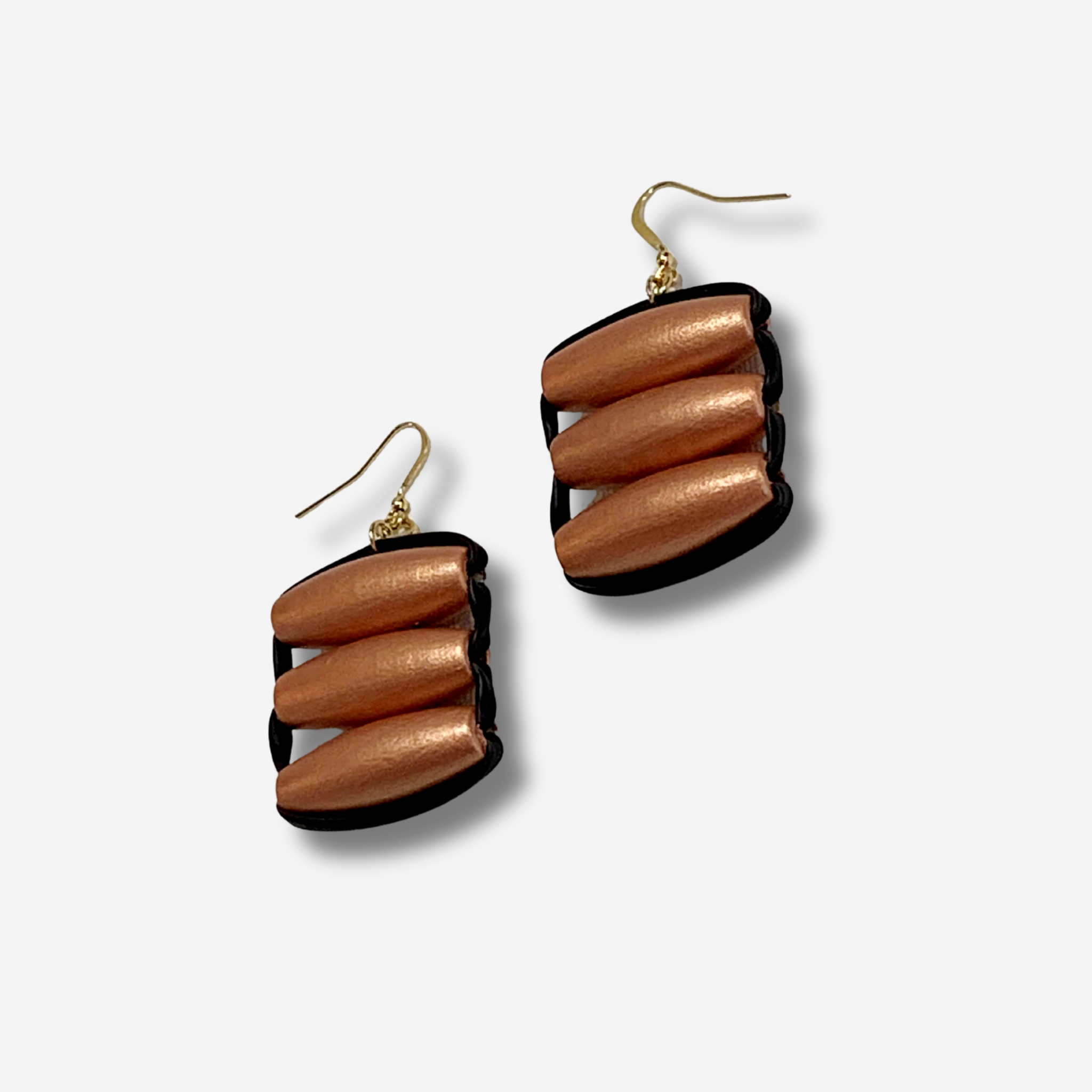 'ARLO' BARREL BEAD DROP EARRING