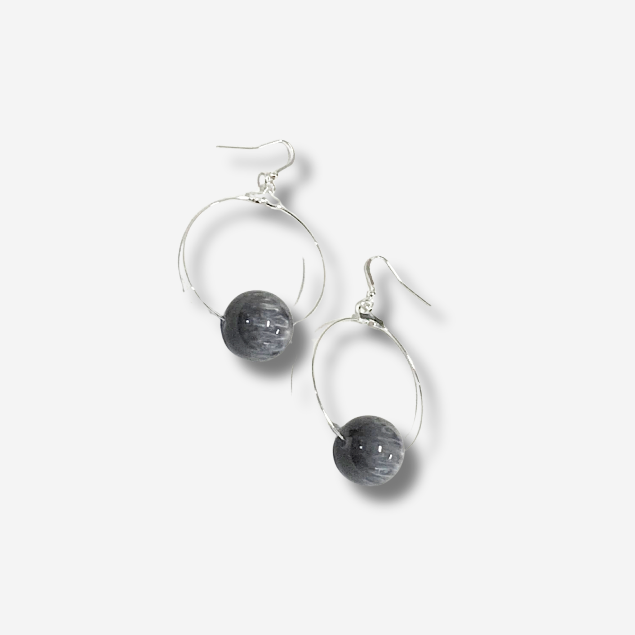 'SOTERA' BEAD HOOP EARRING